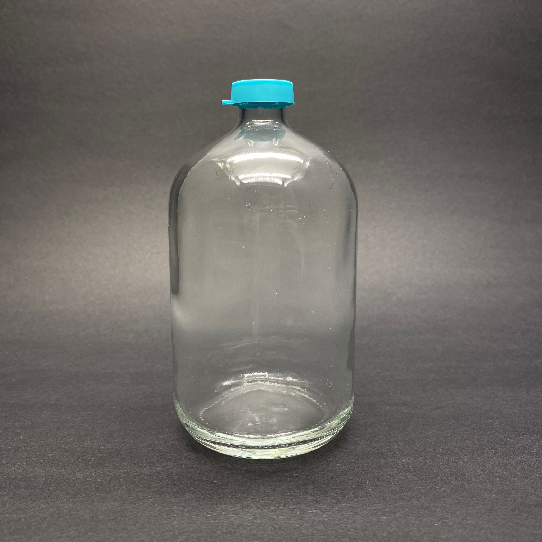 250 Cc Kapaklı Cam Şişe - 250 Ml Aşı Şişesi - Penisilin Şişesi - Sızdırmaz Turkuaz Kapaklı Flakon Şişe Ecza Şişeleri