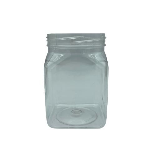 250 Cc Kare Pet Kavanoz Kapaksız (63 Ağız) - 250 Ml Plastik Kavanoz