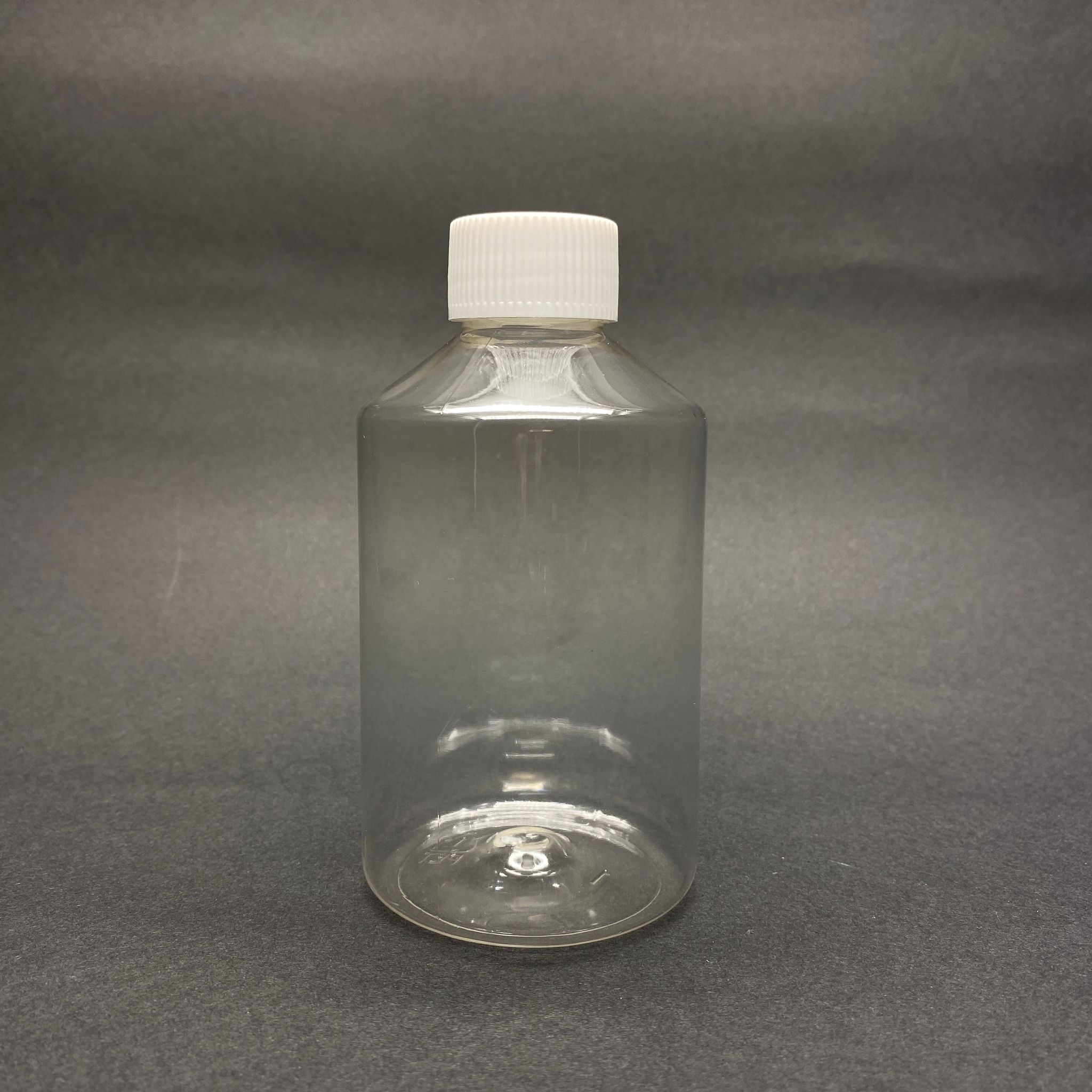 250 Cc Küt Boyunlu Şeffaf Pet Şişe - Beyaz Kapaklı (28 Ağız) - 250 Ml Kalın Pet Şişe