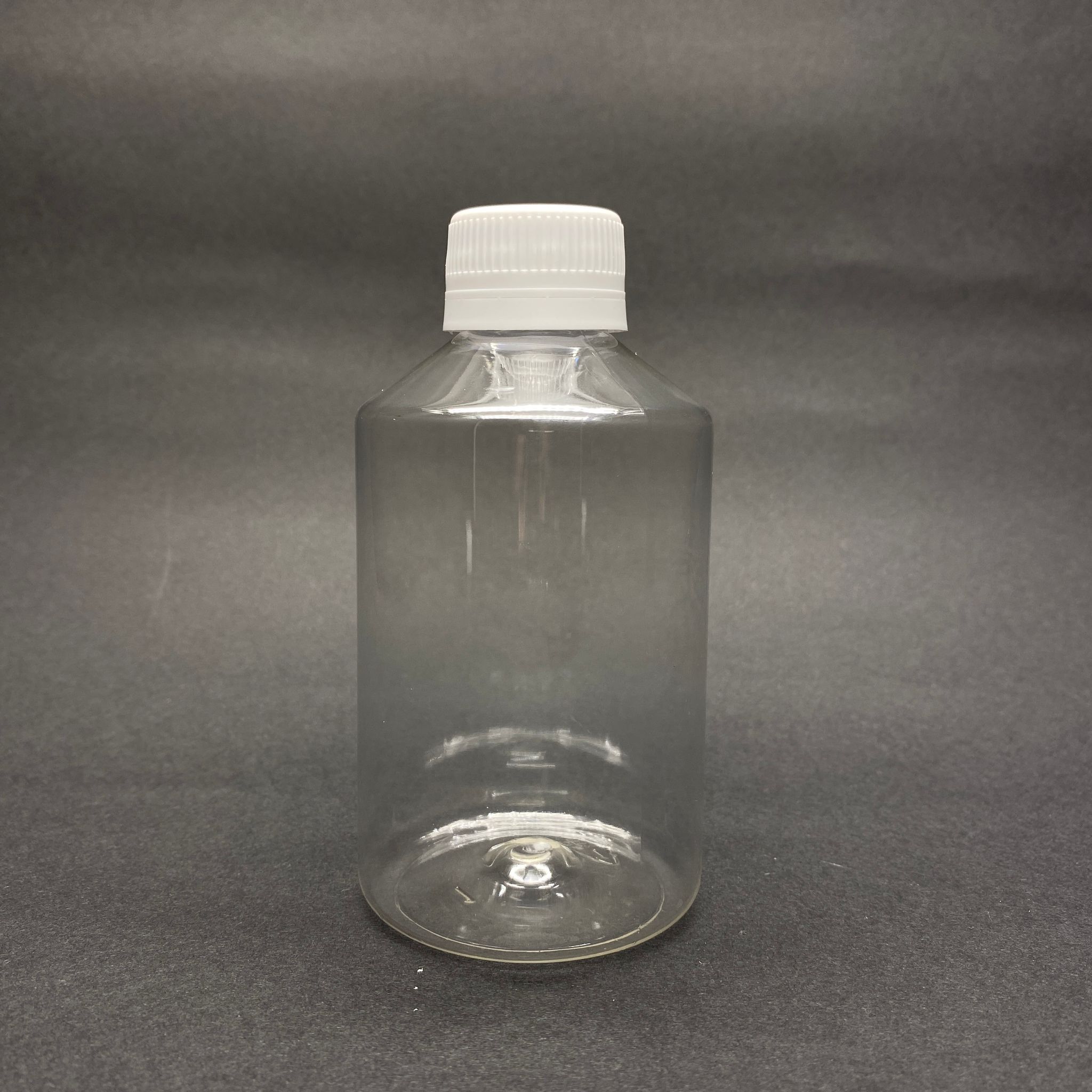 250 Cc Küt Boyunlu Şeffaf Pet Şişe - Beyaz Kilitli Contalı Kapaklı (28 Ağız) - 250 Ml Kalın Pet Şişe