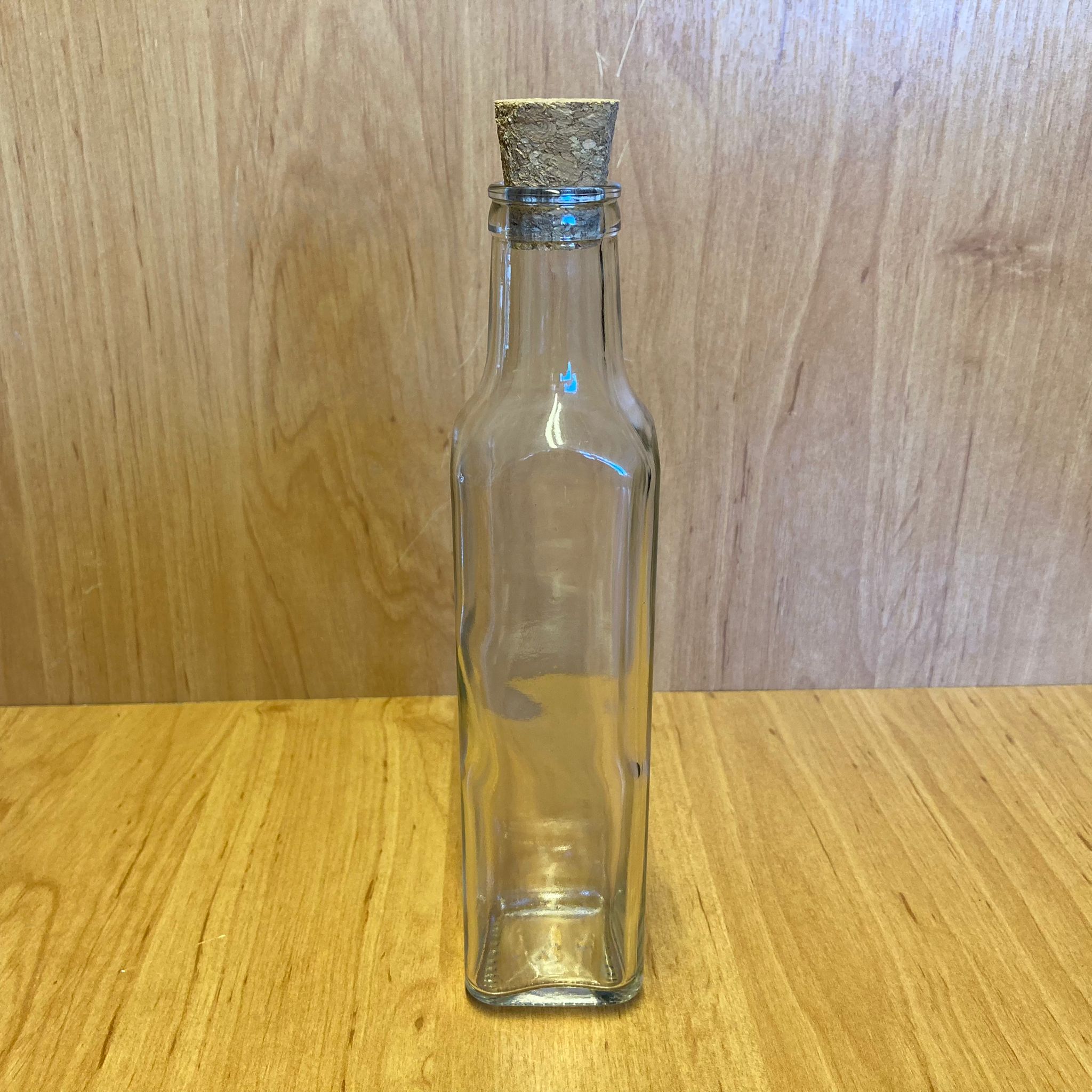 250 Cc Mantar Tıpalı Maraska Cam Şişe - 250 Ml Köşeli Mantar Tıpalı Cam Şişe
