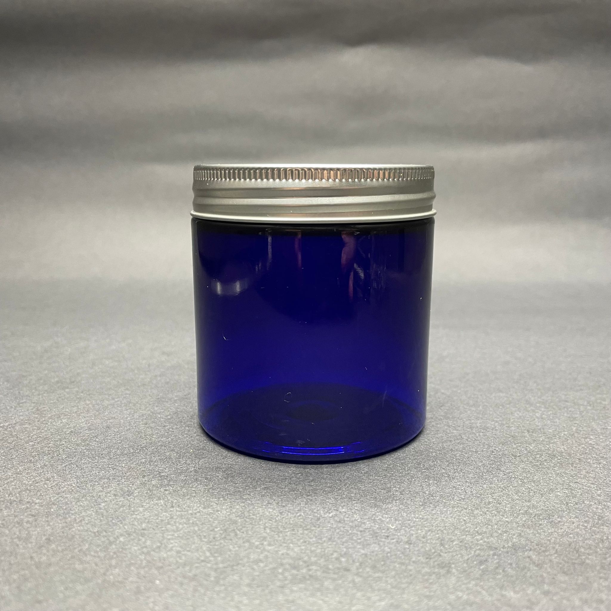 250 Cc Mavi Sert Plastik Kavanoz - Gümüş Metal Kapaklı - 250 Ml Metal Kapaklı Plastik Kavanoz - Kozmetik Kavanoz, Gıda Kavanozu Ve Krem Kavanozu Olarak Kullanabilirsiniz