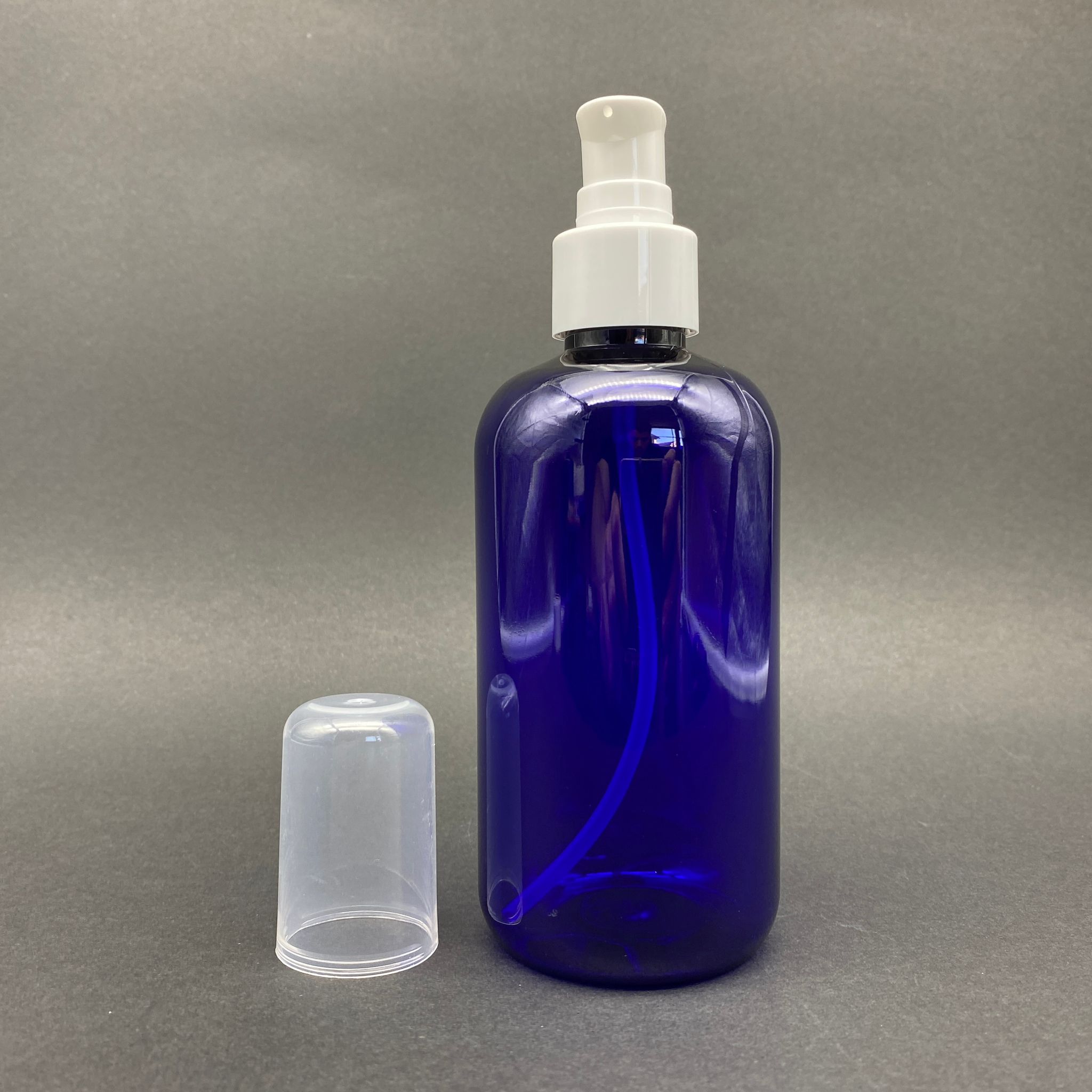 250 Cc Mavi Şişe - Beyaz Losyon Pompalı - 250 Ml Pompalı Plastik Şişe - Zeynep Model Pet Şişe