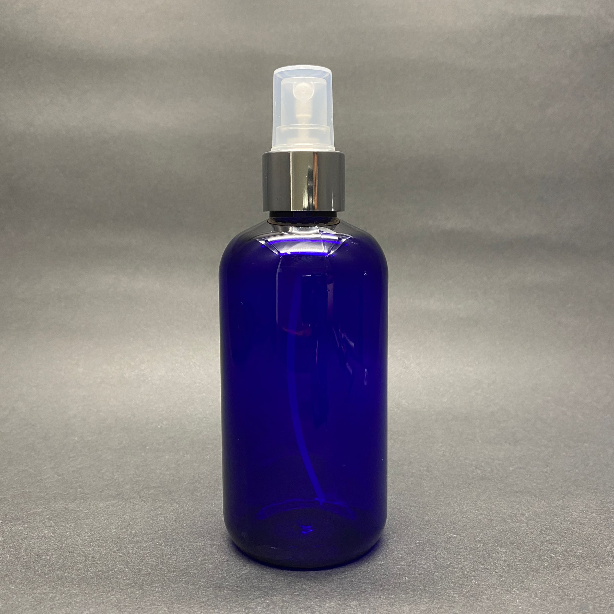 250 Cc Mavi Şişe - Gümüş Spreyli - 250 Ml Spreyli Plastik Şişe - Zeynep Model Pet Şişe