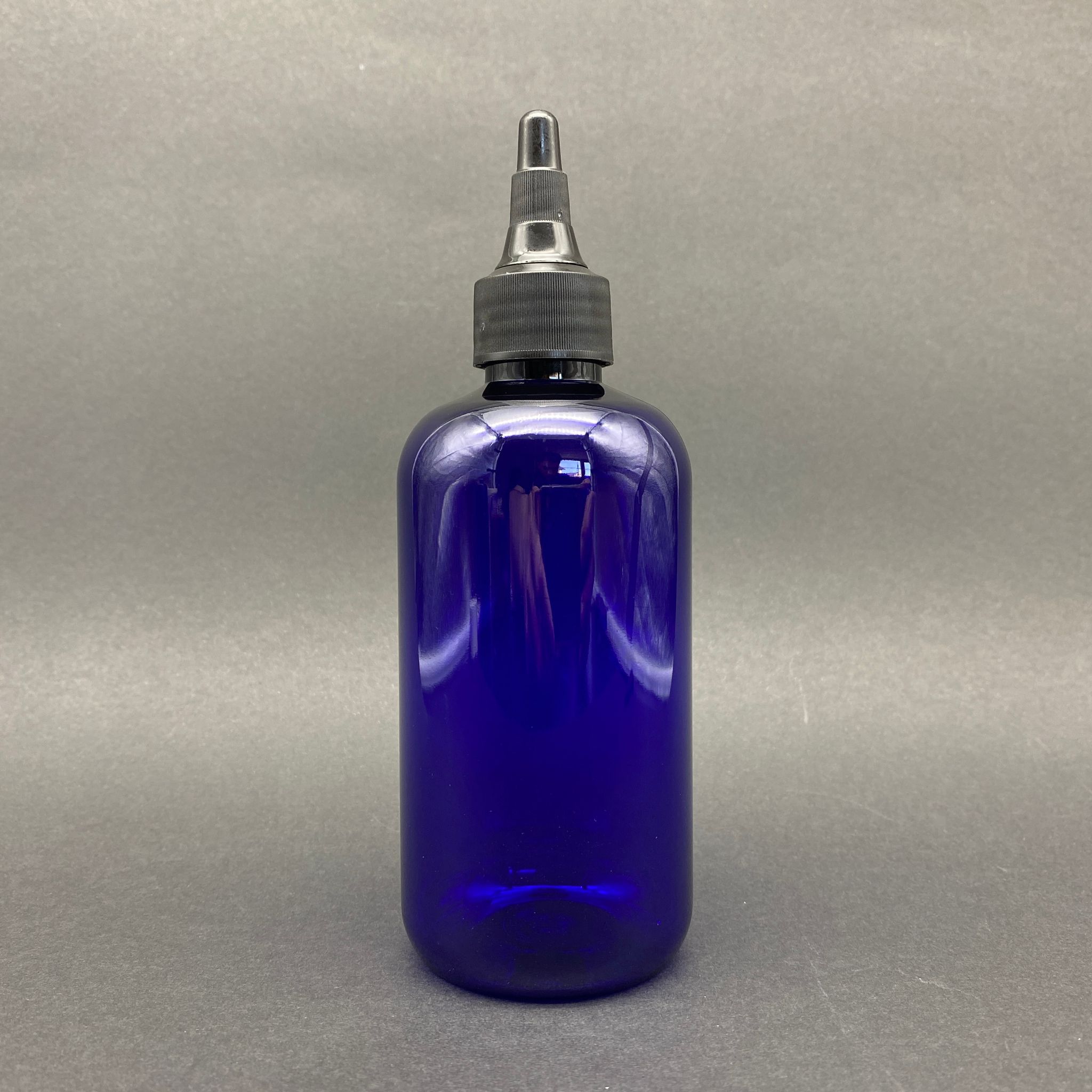 250 Cc Mavi Şişe - Siyah Asansör Akıtıcı Kapaklı - 250 Ml Akıtıcılı Plastik Şişe - Zeynep Model Pet Şişe