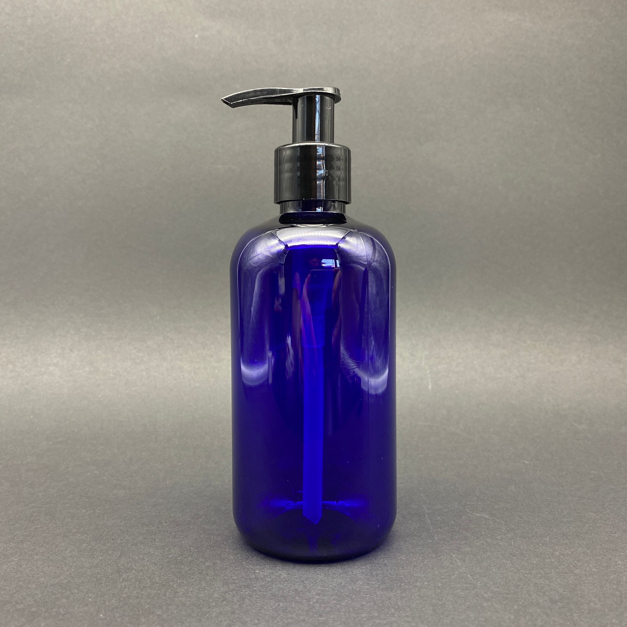 250 Cc Mavi Şişe - Siyah Pompalı - 250 Ml Pompalı Plastik Şişe - Zeynep Model Pet Şişe