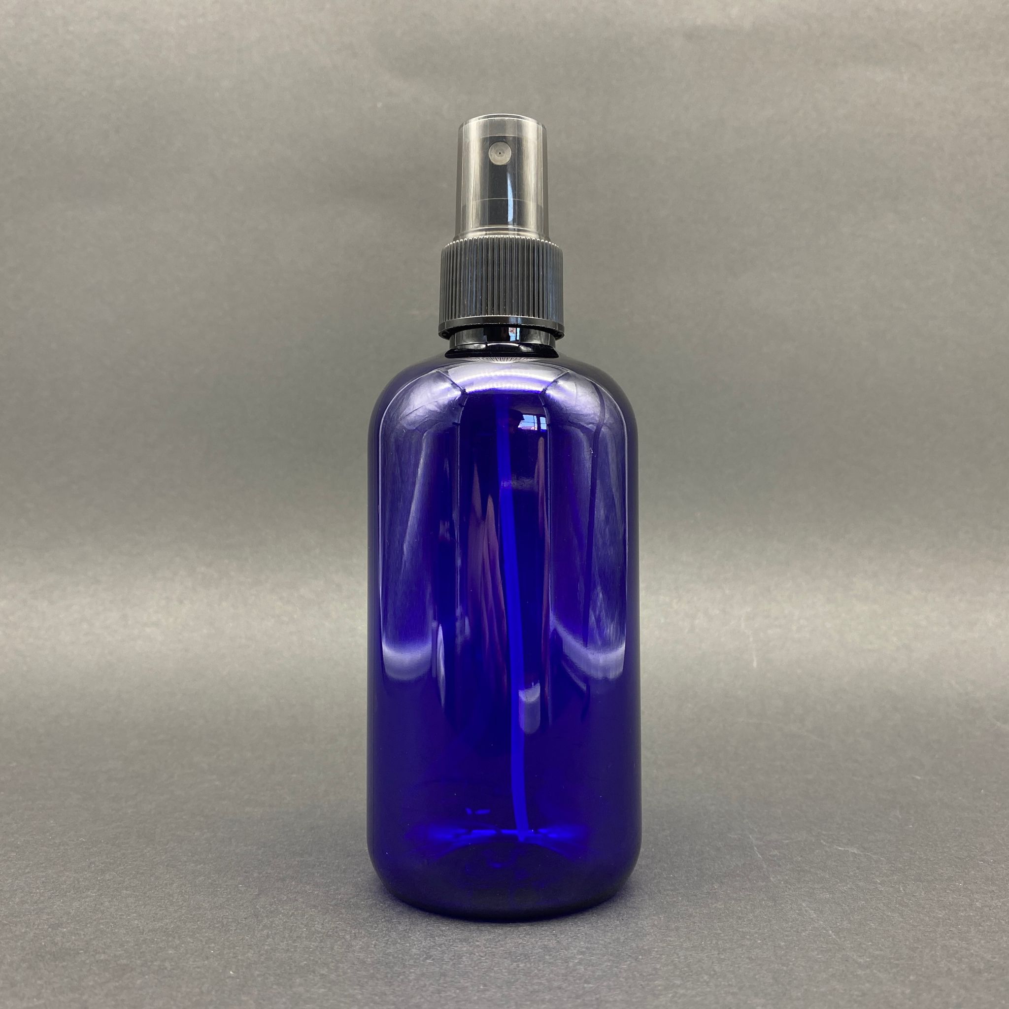 250 Cc Mavi Şişe - Siyah Spreyli - 250 Ml Spreyli Plastik Şişe - Zeynep Model Pet Şişe