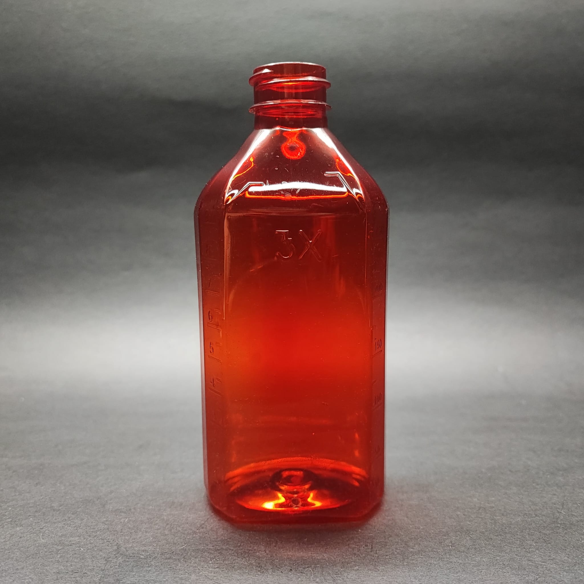250 Cc Ölçekli Pet Şişe - 28 Ağız - 250 Ml Ve Oz Ölçülü Kırmızı Pet Şişe