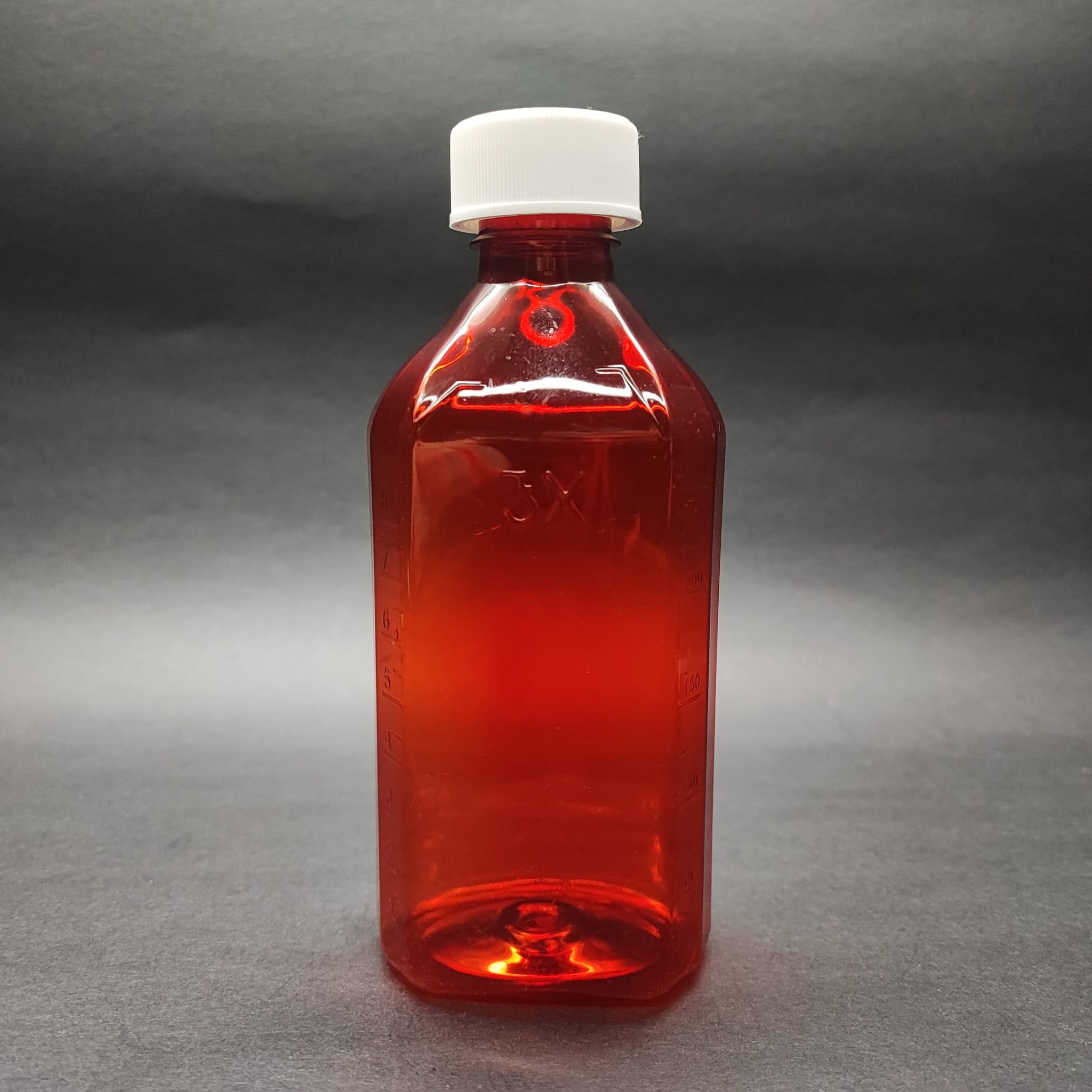 250 Cc Ölçekli Pet Şişe - Beyaz Çocuk Kilitli Kapaklı - 250 Ml Ve Oz Ölçülü Kırmızı Pet Şişe