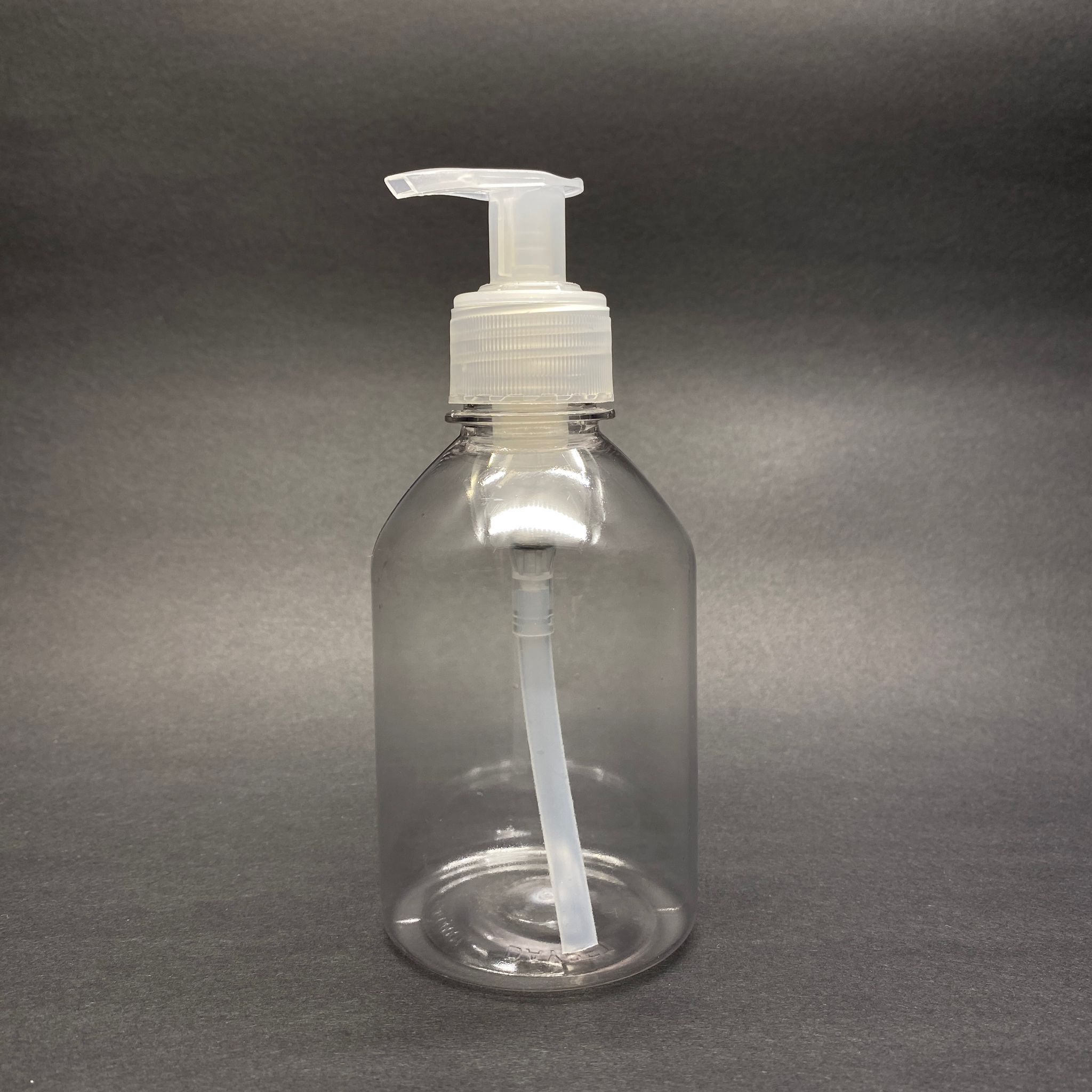 250 Cc Oval Boyunlu Pet Şişe - Şeffaf Sıvı Sabun Pompalı  - 250 Ml Plastik Şişe