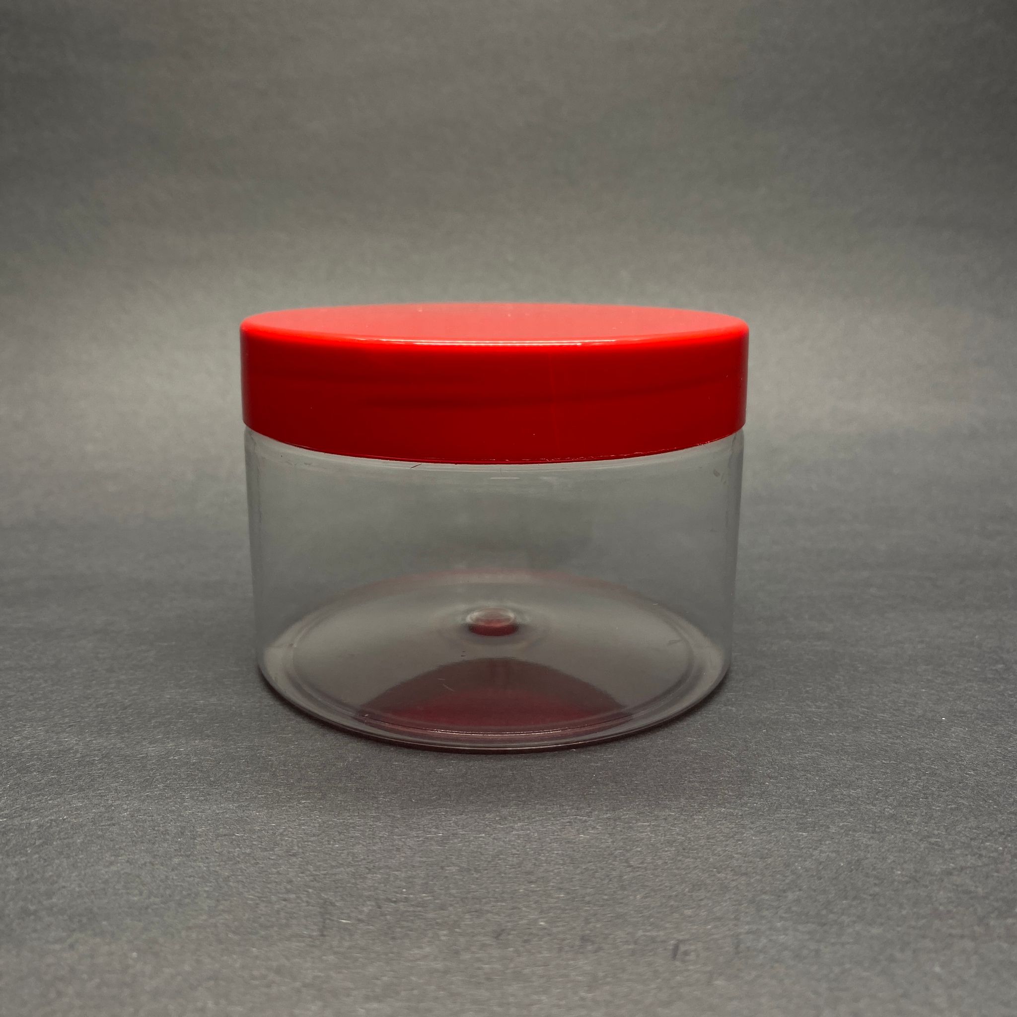250 Cc Pet Kavanoz Sert (30 Gr) Kırmızı Plastik Kapaklı - 250 Ml Plastik Pet Kavanoz - Kozmetik Kavanoz