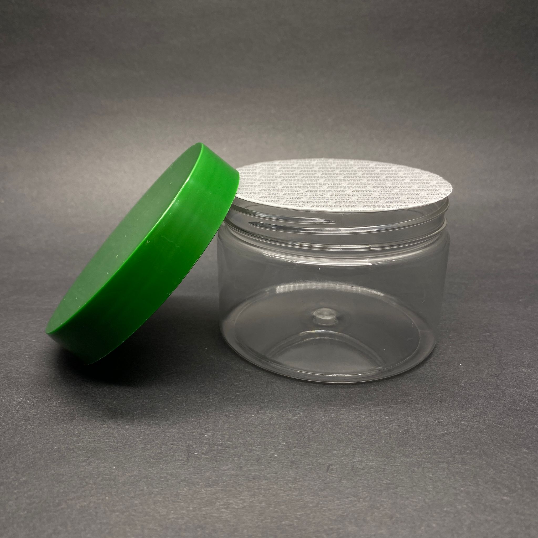 250 Cc Pet Kavanoz Sert (30 Gr) Yeşil Plastik Kapaklı + Sızdırmaz Kendinden Yapışkanlı Köpük Contalı - 250 Ml Plastik Pet Kavanoz - Kozmetik Kavanoz