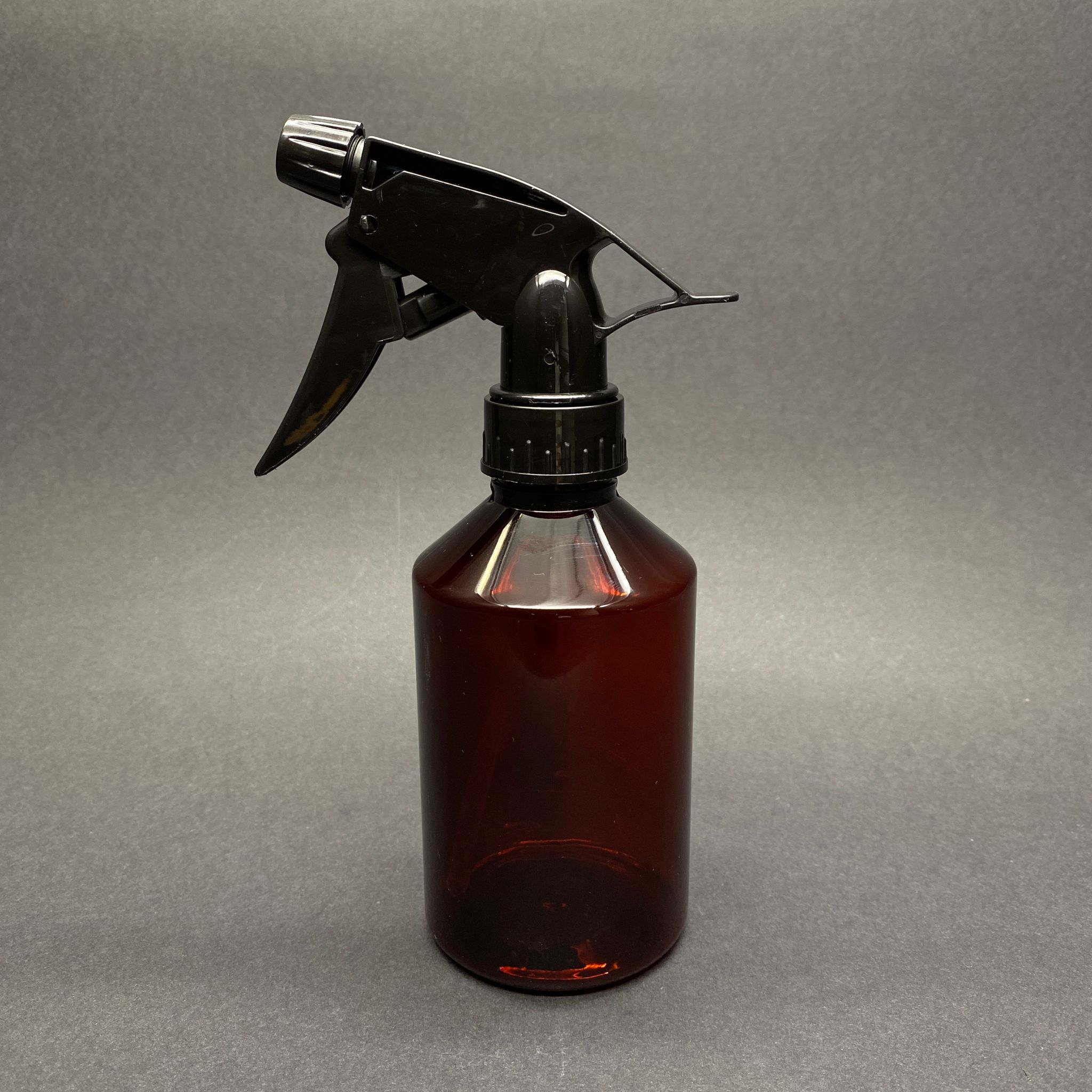 250 Cc Pet Oto Temizlik Şişesi - Amber Küt Model  - Dozajlı Kimyasala Dayanıklı Triger Spreyli  - 250 Ml Boş Spreyli Plastik Şişe