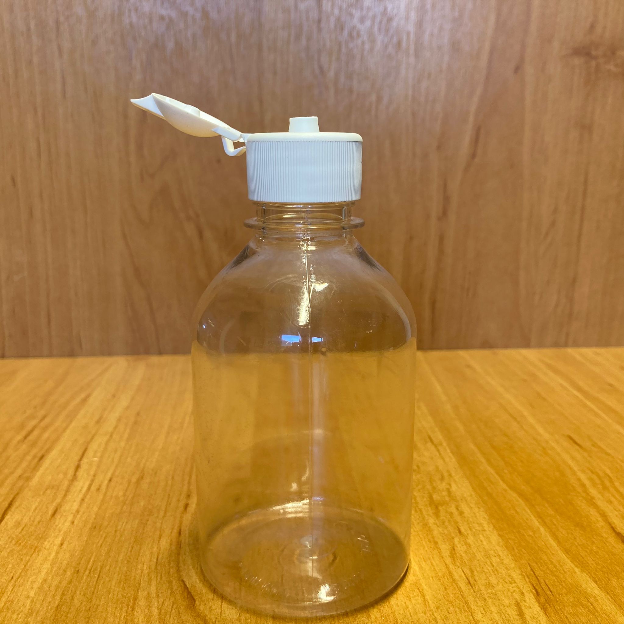 250 Cc Plastik Şişe - Beyaz Akıtıcılı Fliptop Kapaklı - 250 Ml Boş Plastik Şişe - Açılır Kapanır Kapaklı