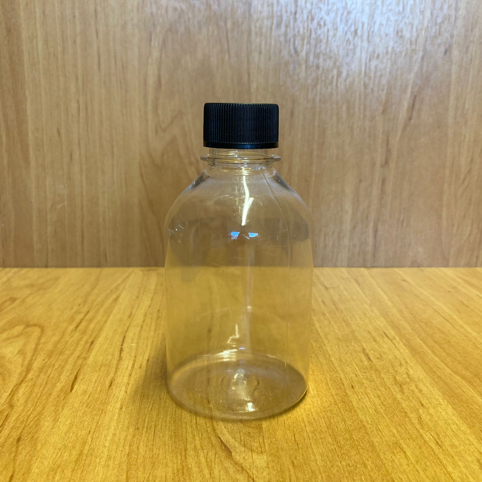250 Cc Plastik Şişe - Siyah Plastik Kapaklı - 250 Ml Boş Plastik Şişe