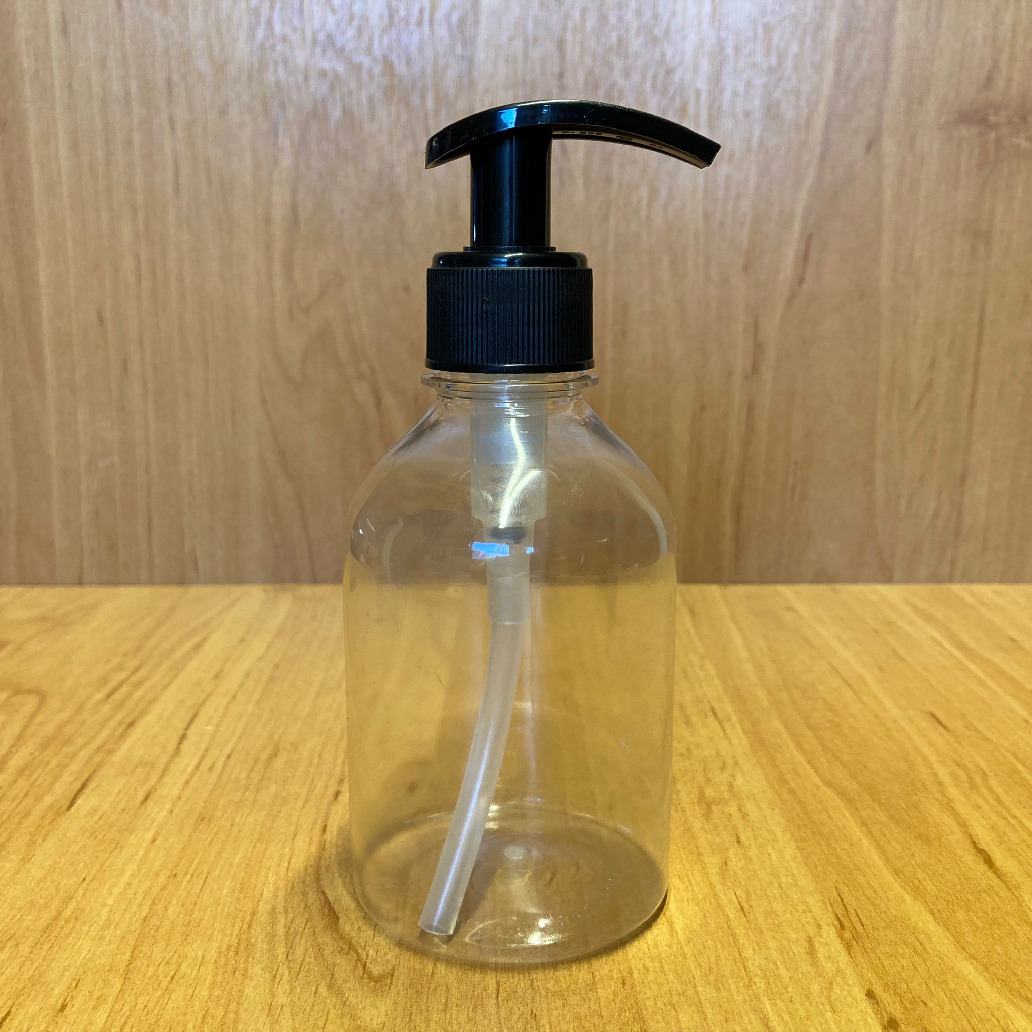 250 Cc Plastik Şişe - Siyah Pompalı - 250 Ml Boş Plastik Şişe