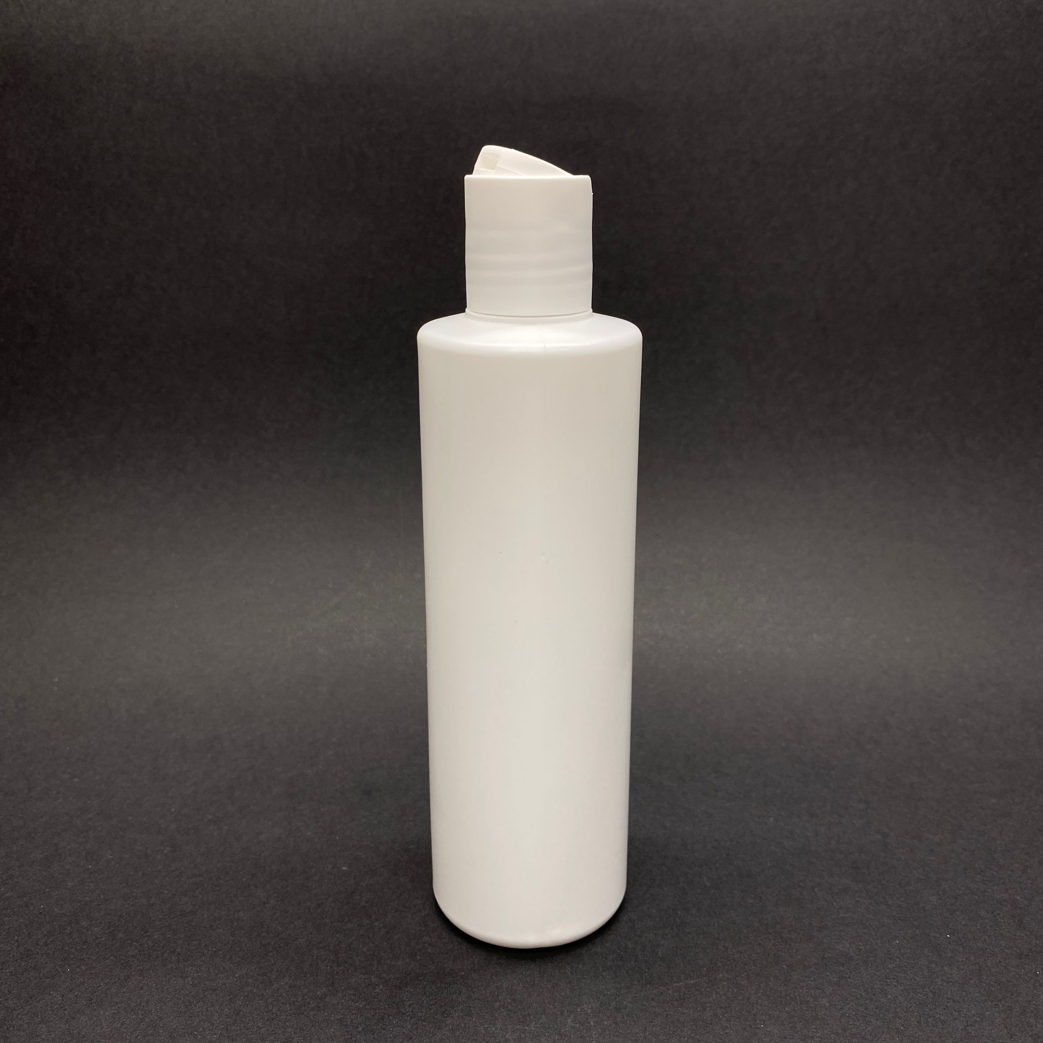 250 Cc Polietilen Silindir Uzun Model Şampuan Şişesi - Beyaz - Beyaz Disktop Kapaklı - 250 Ml Boş Plastik Şampuan Şişesi
