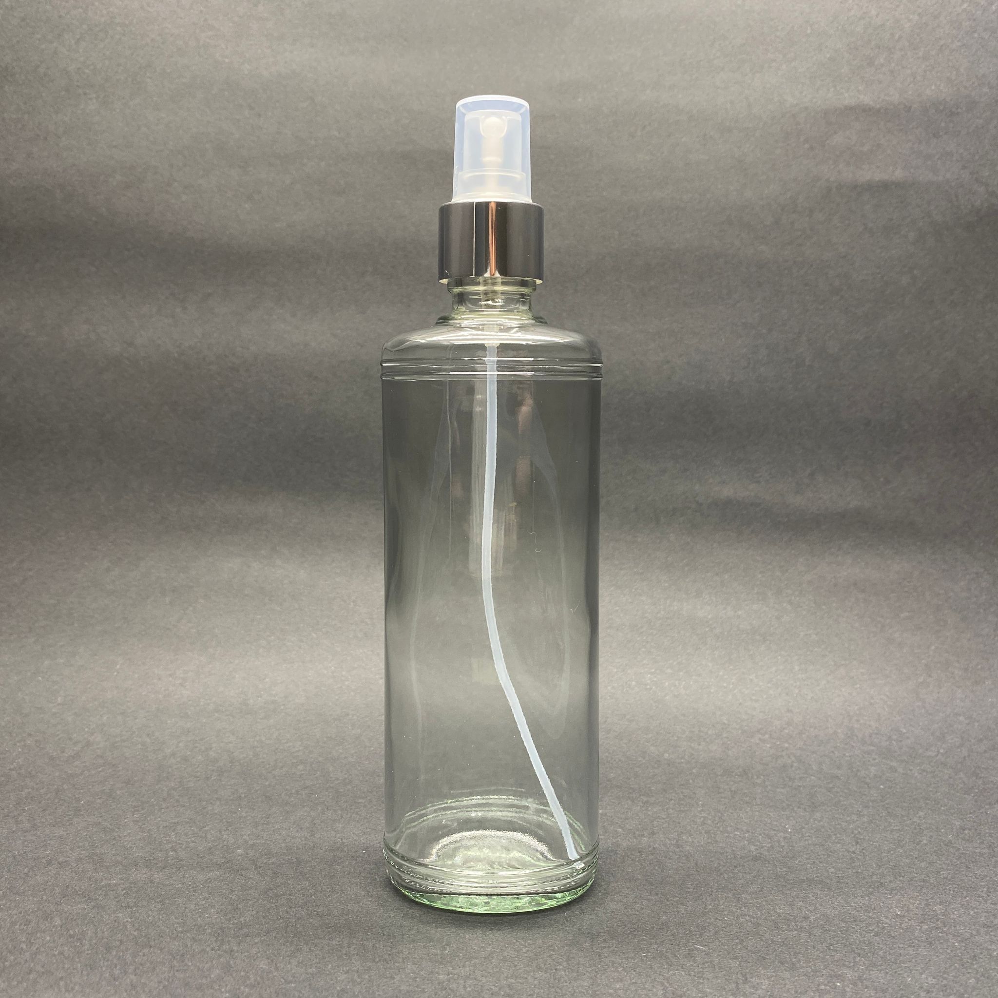 250 Cc Rebul Model Cam Şişe -Gümüş Spreyli - 250 Ml Spreyli Cam Şişe