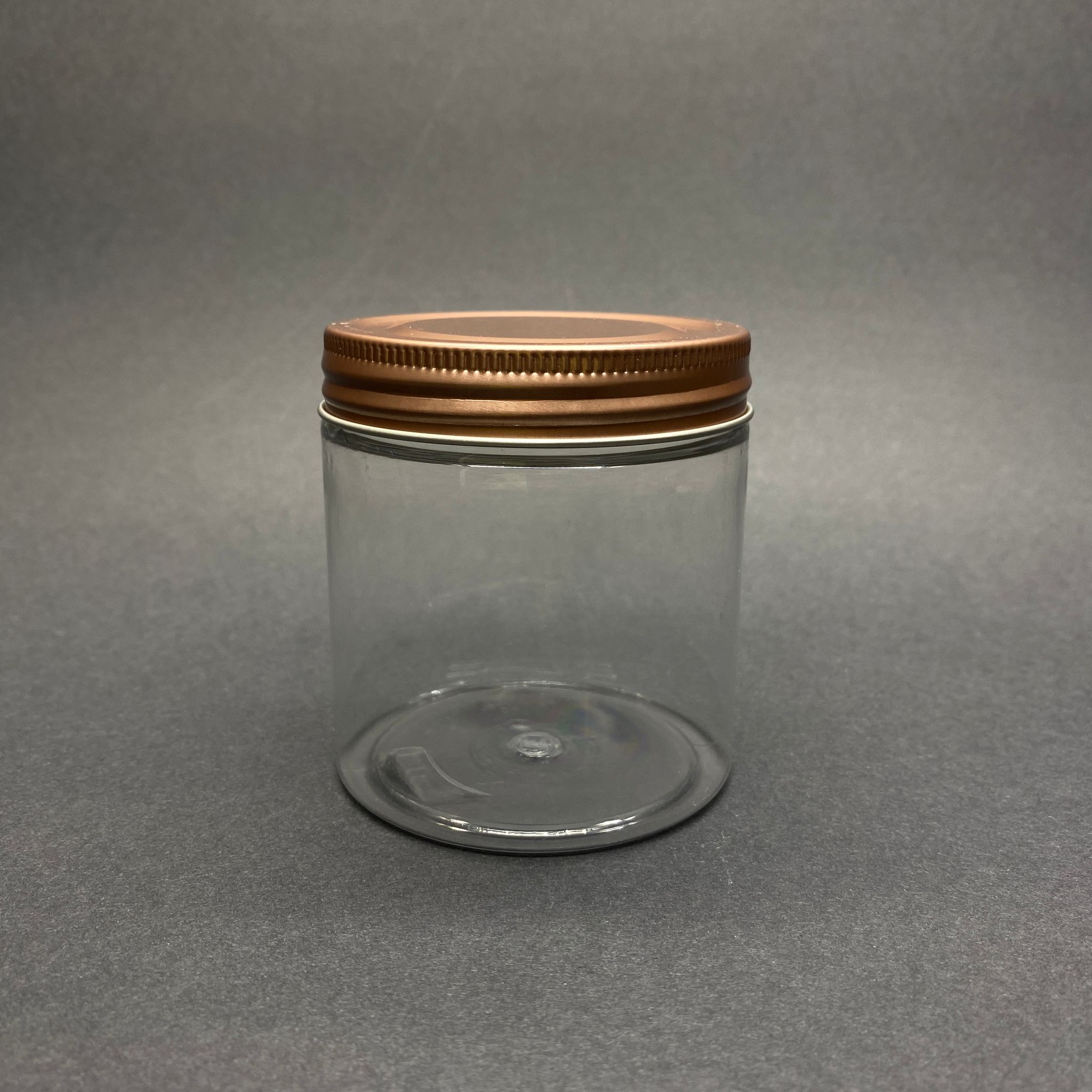 250 Cc Şeffaf Sert Plastik Kavanoz - Bronz Metal Kapaklı - 250 Ml Metal Kapaklı Plastik Kavanoz - Kozmetik Kavanoz, Gıda Kavanozu, Krem Kavanozu Vb. Olarak Kullanabilirsiniz