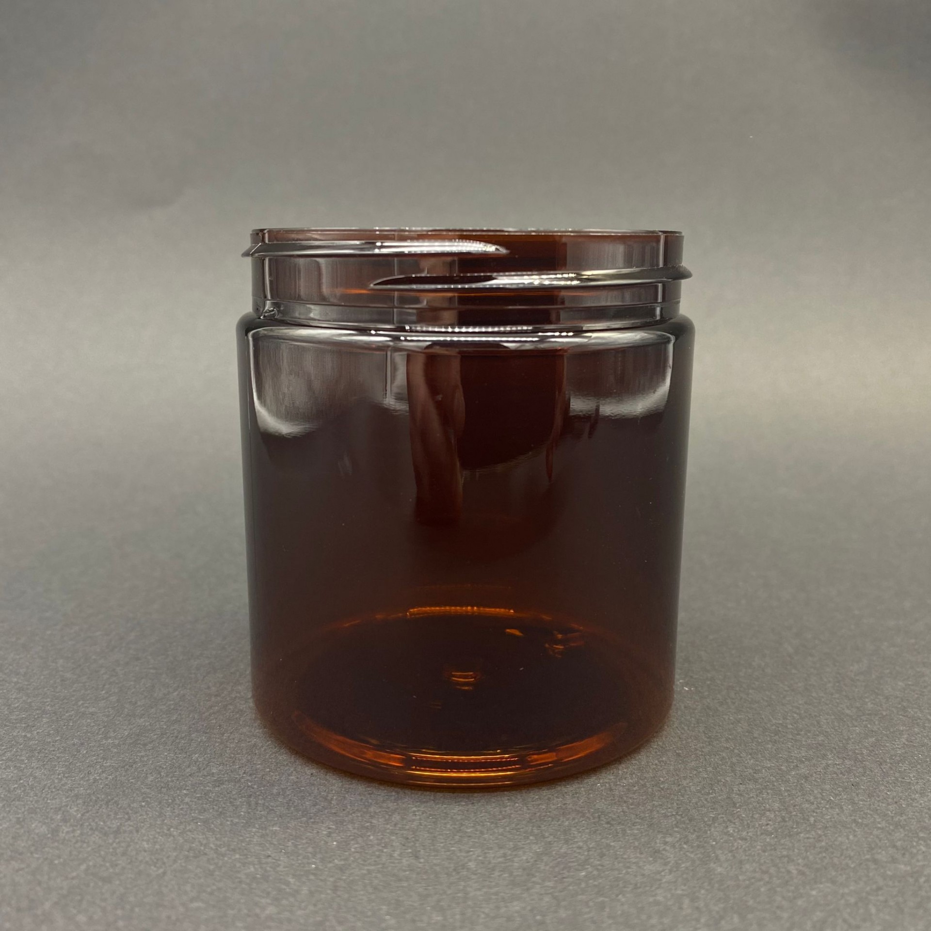 250 Cc Sert Plastik Amber Krem Kavanozu Kapaksız (70 Ağız) - 250 Ml Plastik Kavanoz