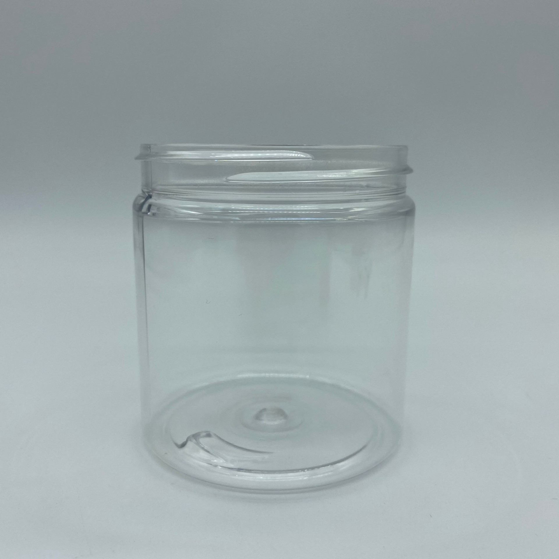 250 Cc Sert Plastik Şeffaf Krem Kavanozu Kapaksız (70 Ağız) 250 Ml Plastik Kavanoz