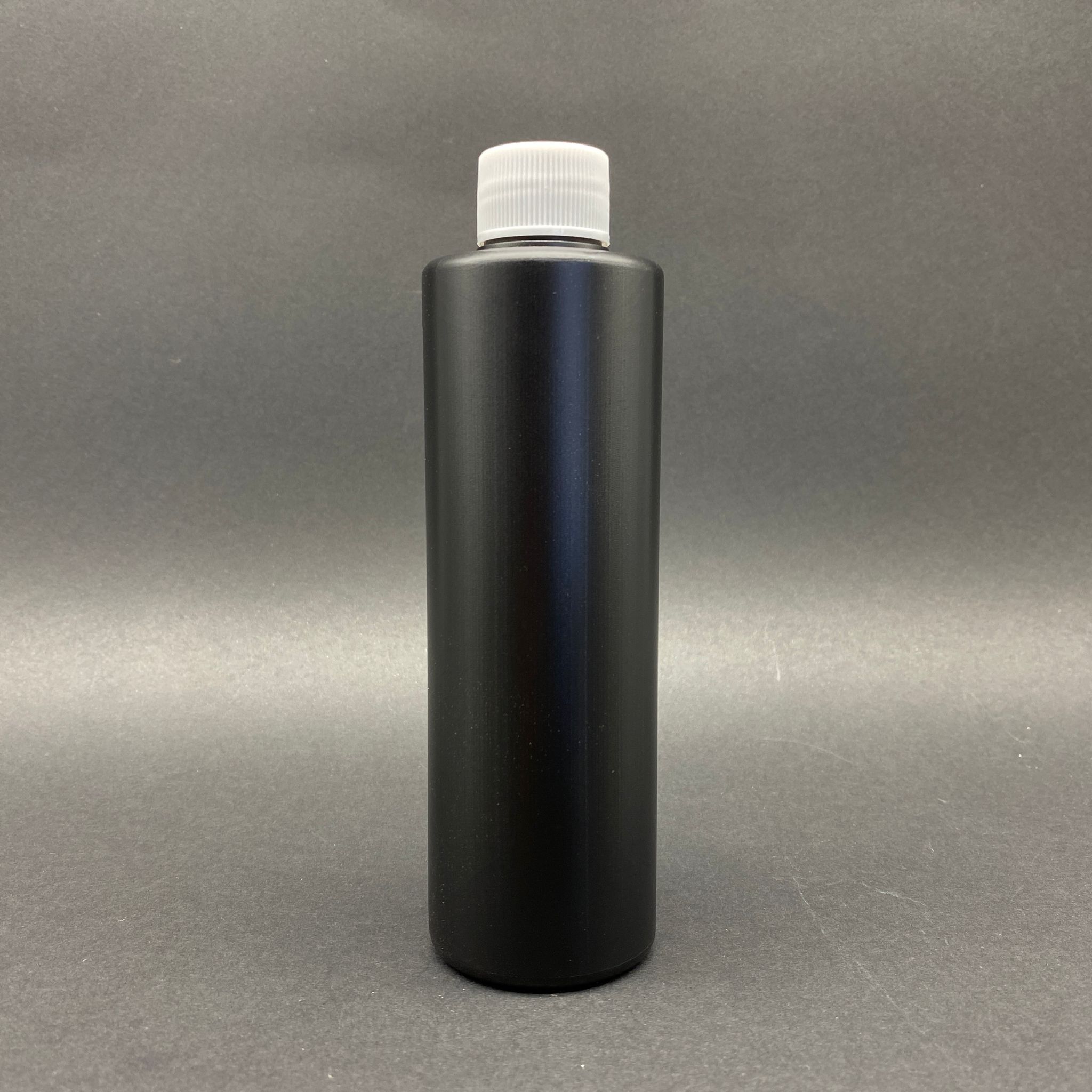 250 Cc Siyah Polietilen Şişe - Beyaz Kapaklı - 250 Ml Kapaklı Plastik Şişe