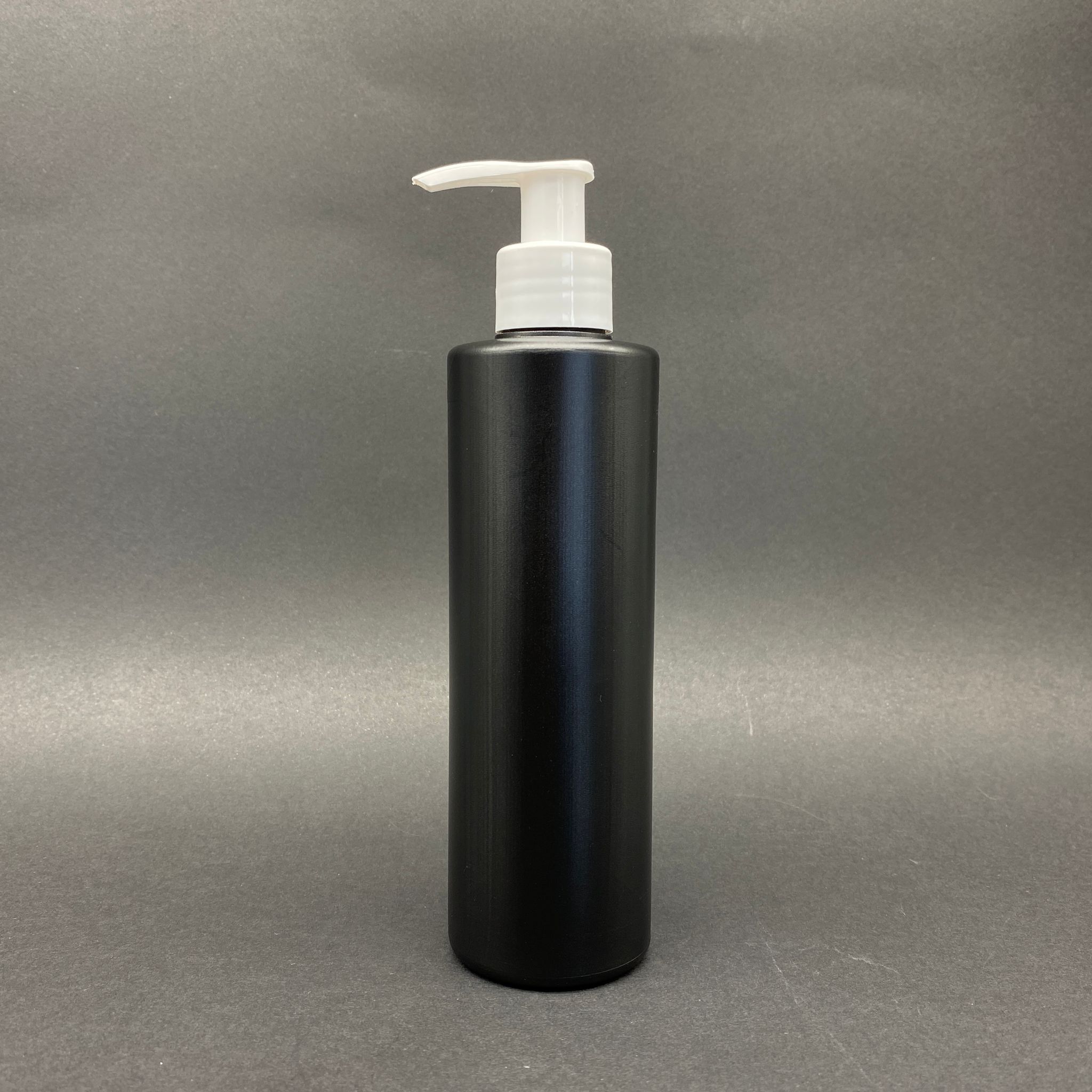 250 Cc Siyah Polietilen Şişe - Beyaz Pompalı - 250 Ml Pompalı Plastik Şişe