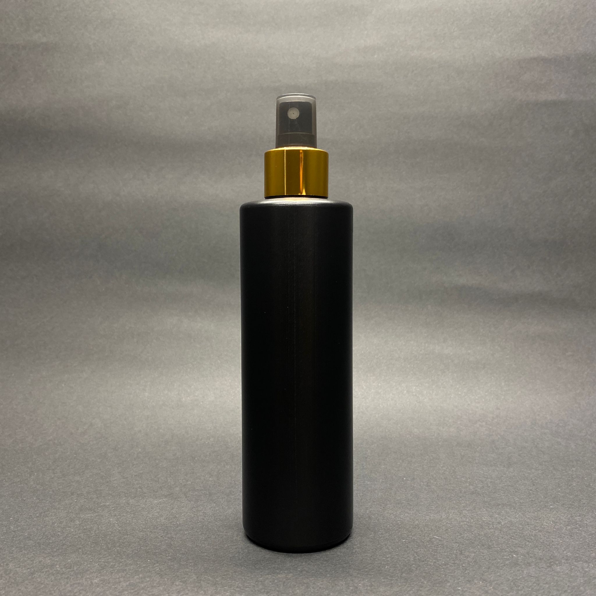 250 Cc Siyah Polietilen Şişe - Gold Spreyli - 250 Ml Spreyli Plastik Şişe