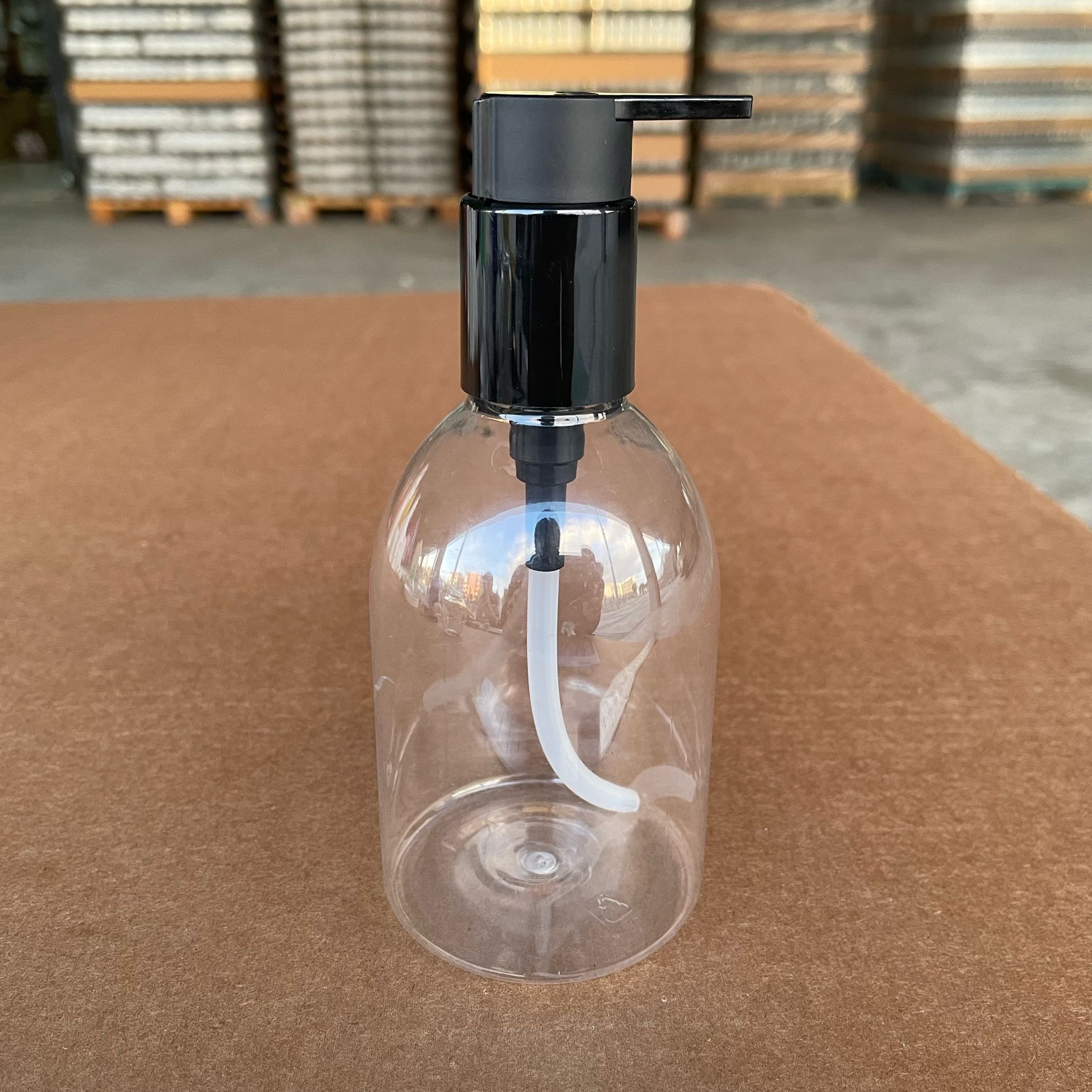 250 Cc Tombul Pet Şişe - Siyah Xavier Serum Pompalı - 250 Tombul Pet Şişe