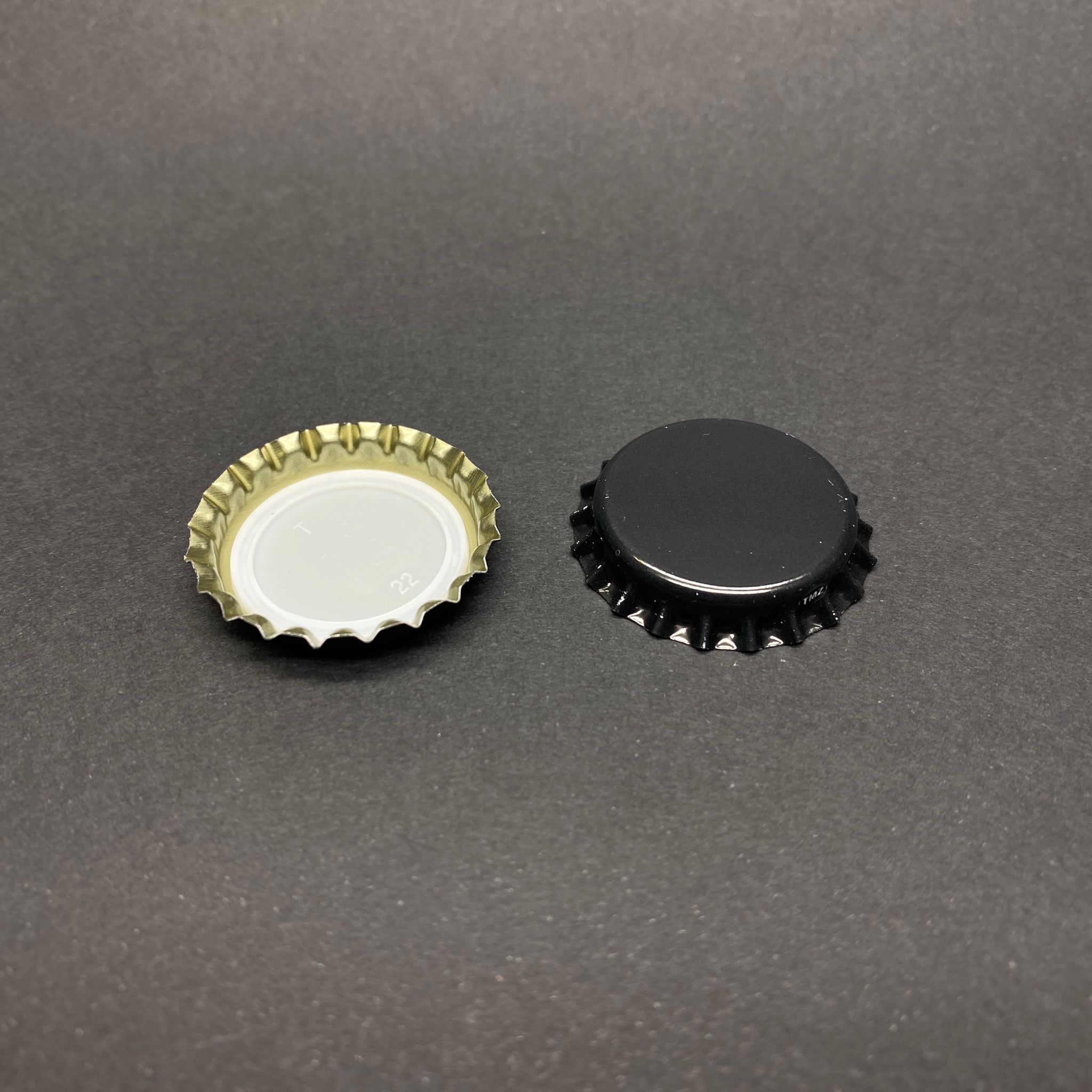 26 Mm Gazoz Kapağı Baskısız (Taç Kapak - Soda Gazoz Şişesi Uyumlu) Soda Şişeleri İçin Kapak - Gazoz Kapak - Siyah
