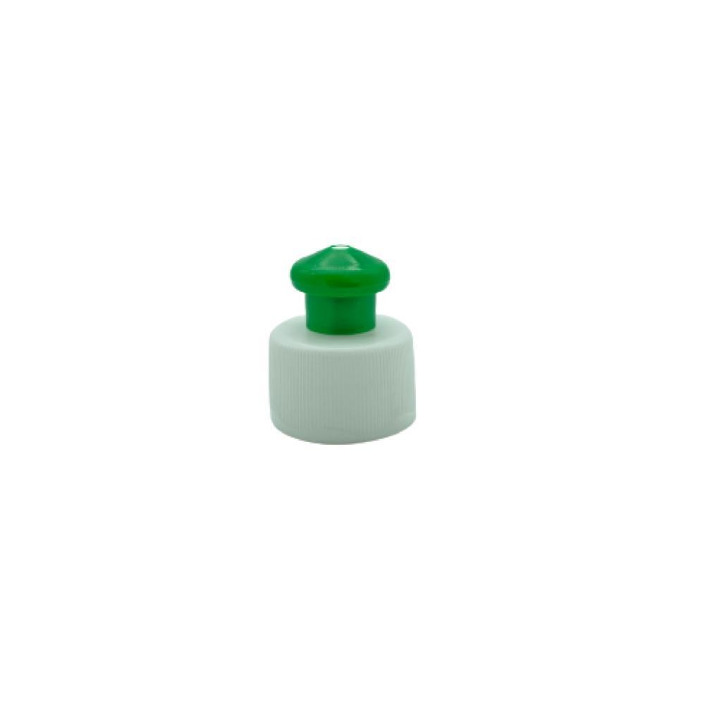 28 Mm Push Pull Kapak Yeşil Beyaz (Deterjan Kapak)