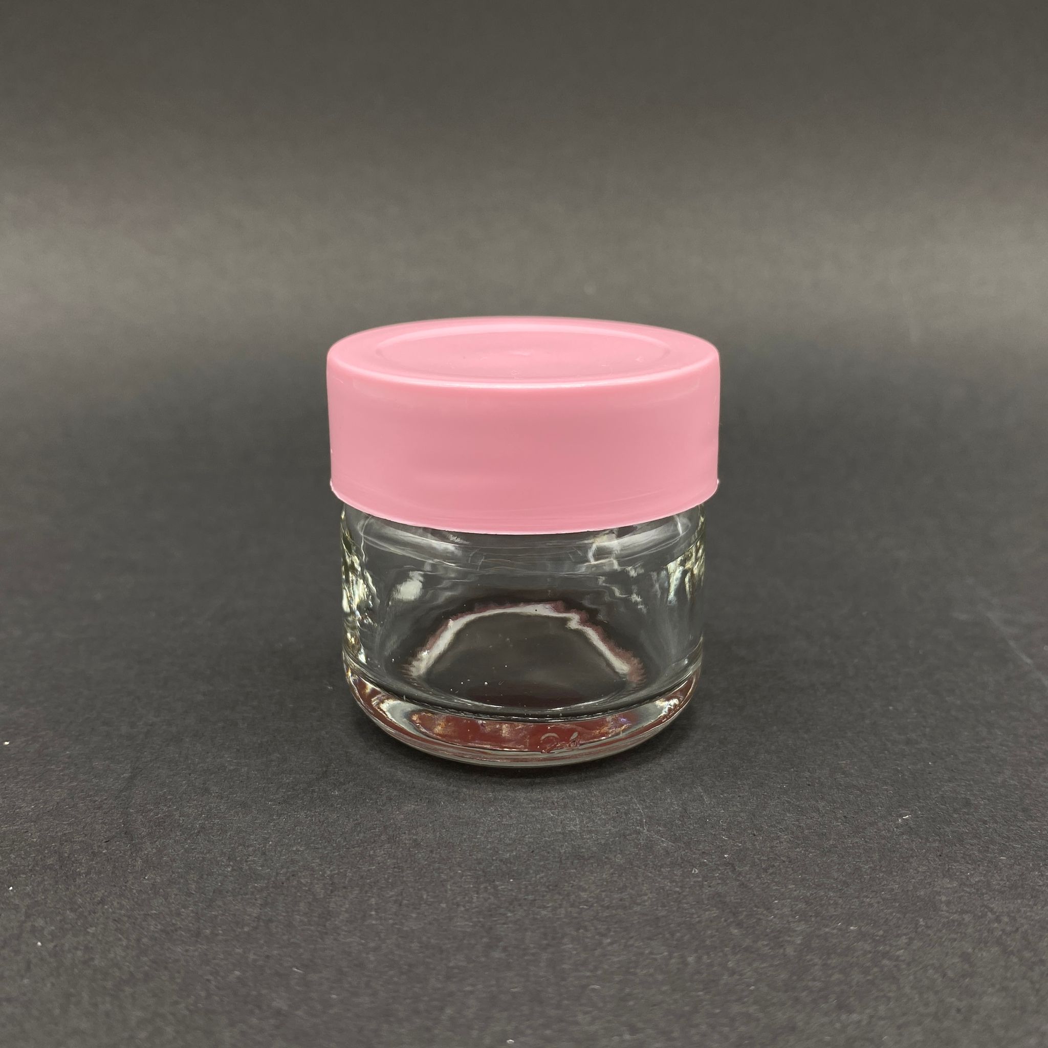 29 Cc Cam Kavanoz - Pembe Plastik Kapaklı - 29 Ml Cam Kavanoz
