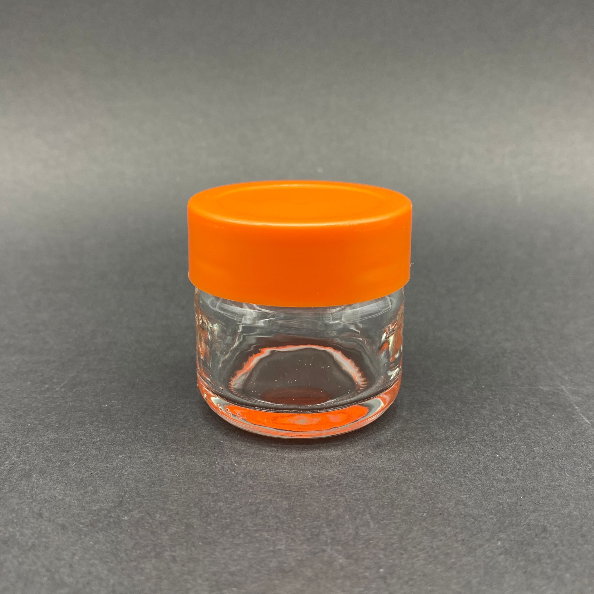 29 Cc Cam Kavanoz - Turuncu Plastik Kapaklı - 29 Ml Cam Kavanoz