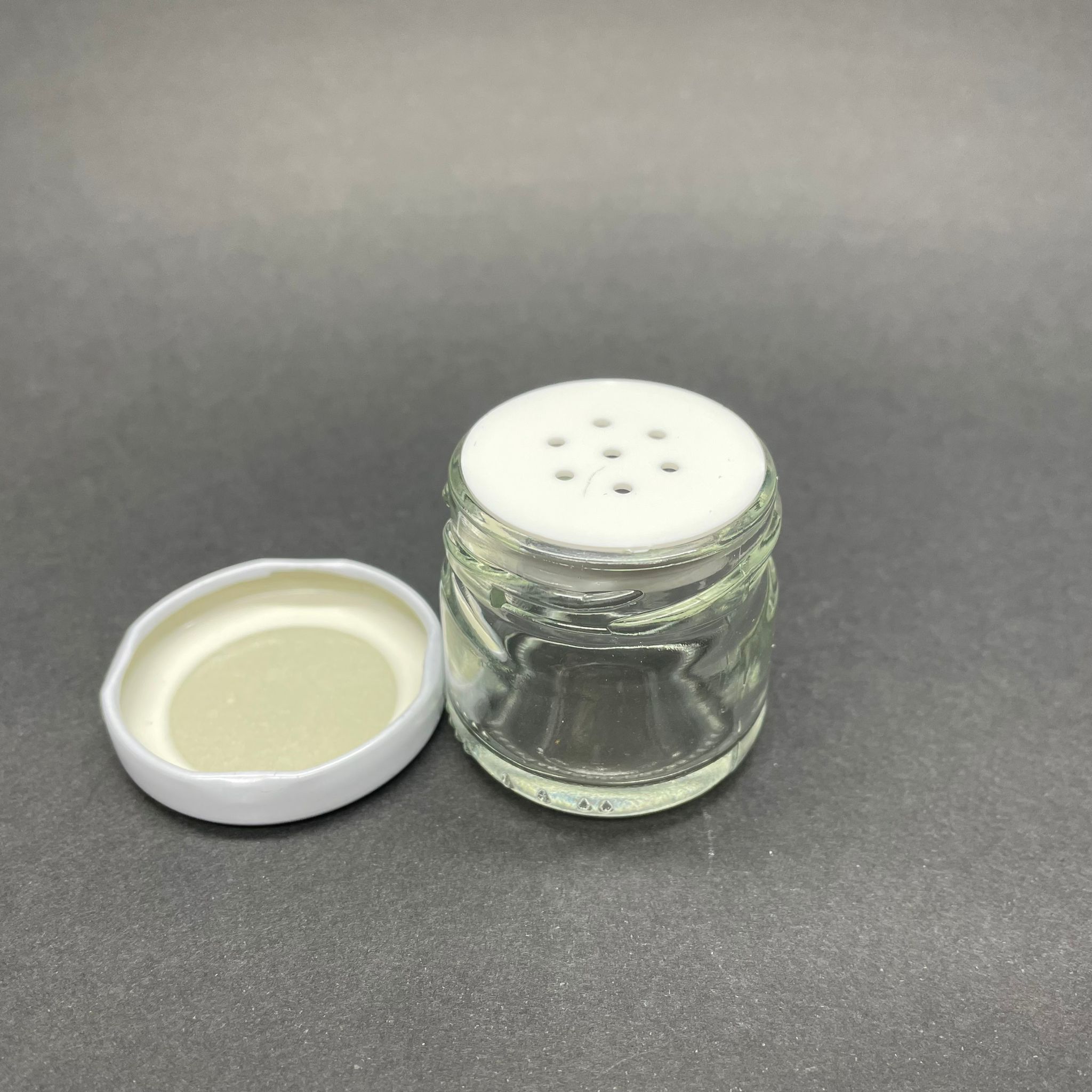 29 Cc Cam Toz Pudra Kavanozu -  Metal Kapaklı +Tıpalı - 29 Ml Pudra Kutusu - Tuzluk Tıpalı Eko Tuzluk  -  Medikal Pudra Ambalaj