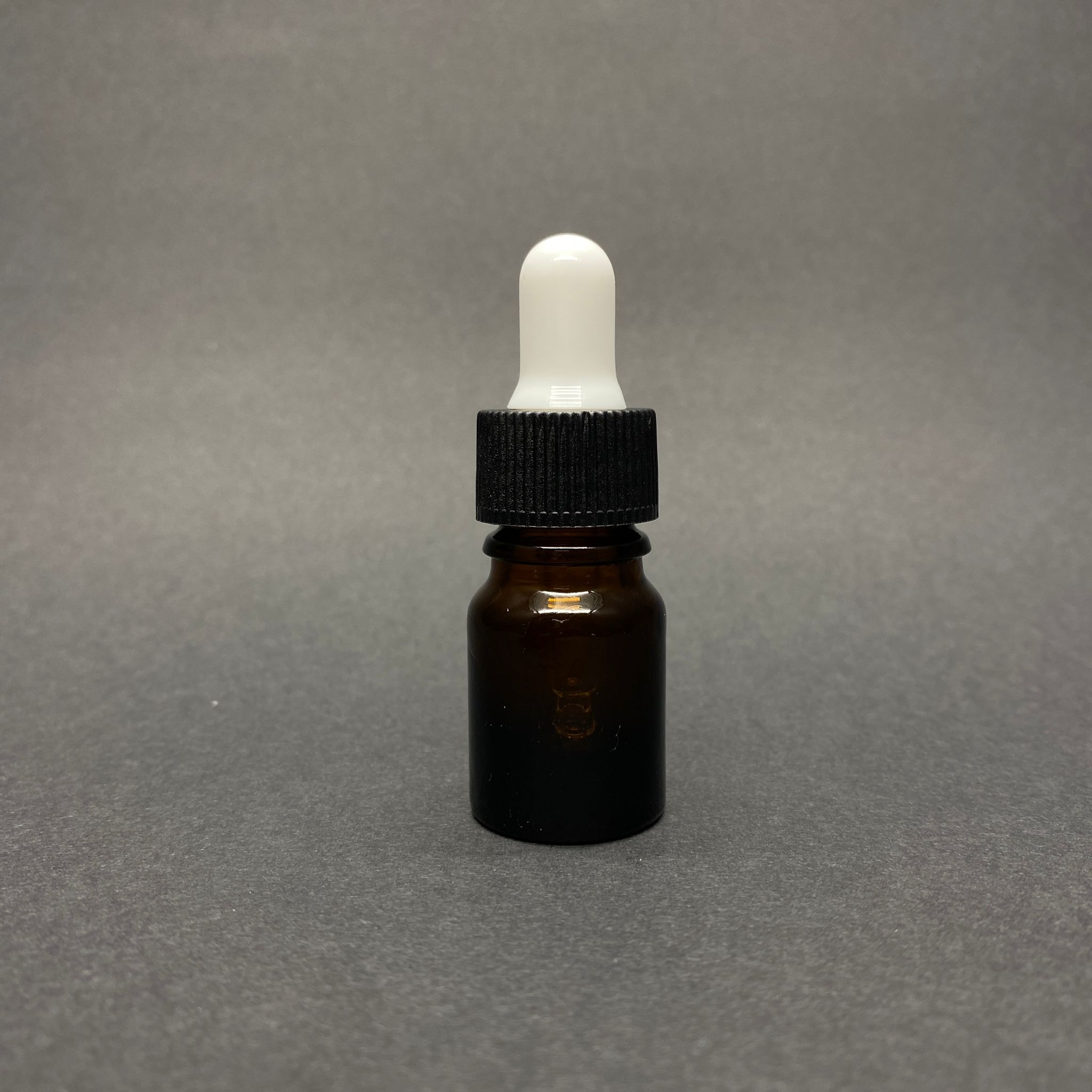3 Cc Amber Cam Damlalıklı Şişe - Beyaz Emzik - Siyah Plastik Kapak - 3 Ml Kahverengi Cam Damlalıklı Şişe