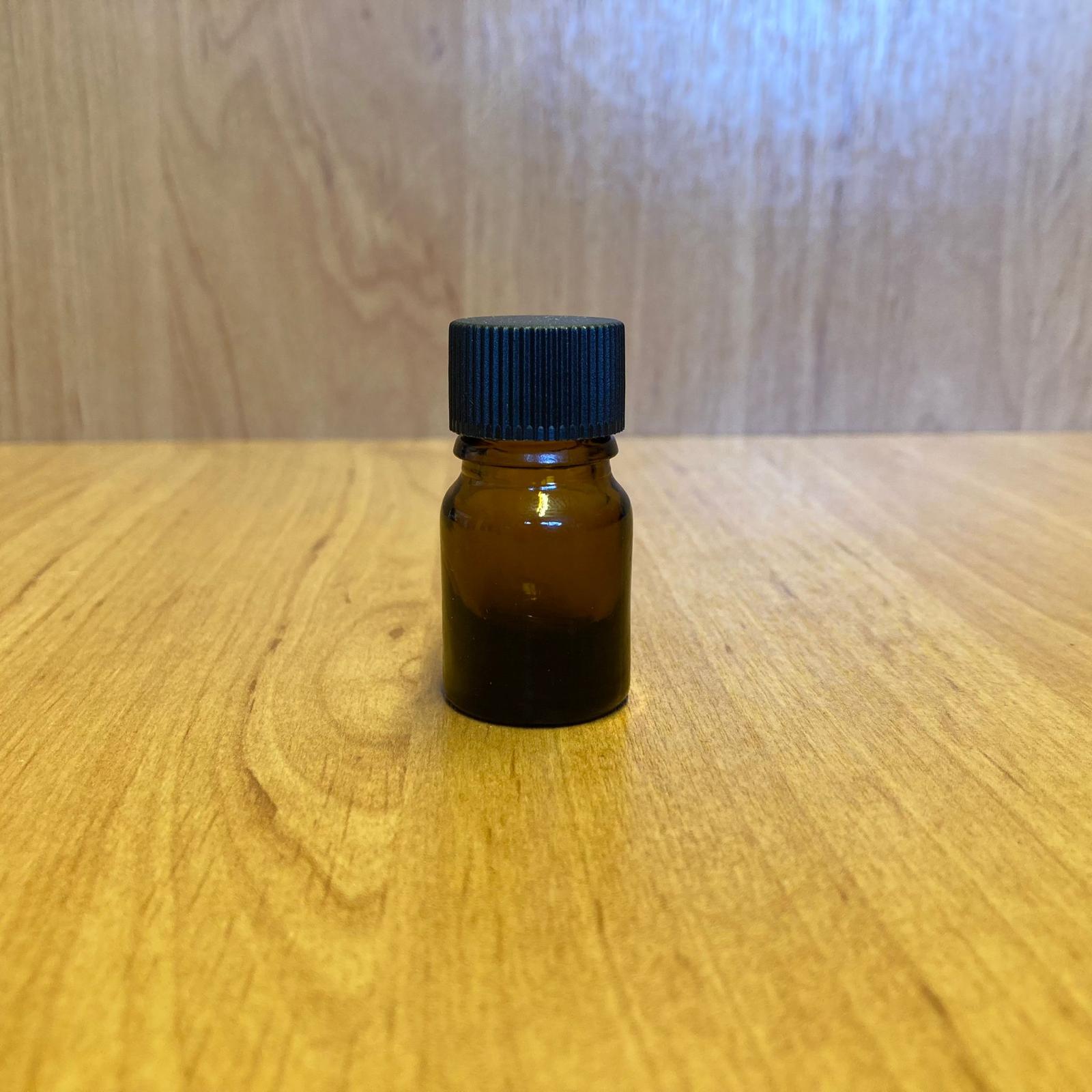 3 Cc Amber Cam Şişe - Siyah Kapaklı - 3 Ml Kahverengi Cam Şişe