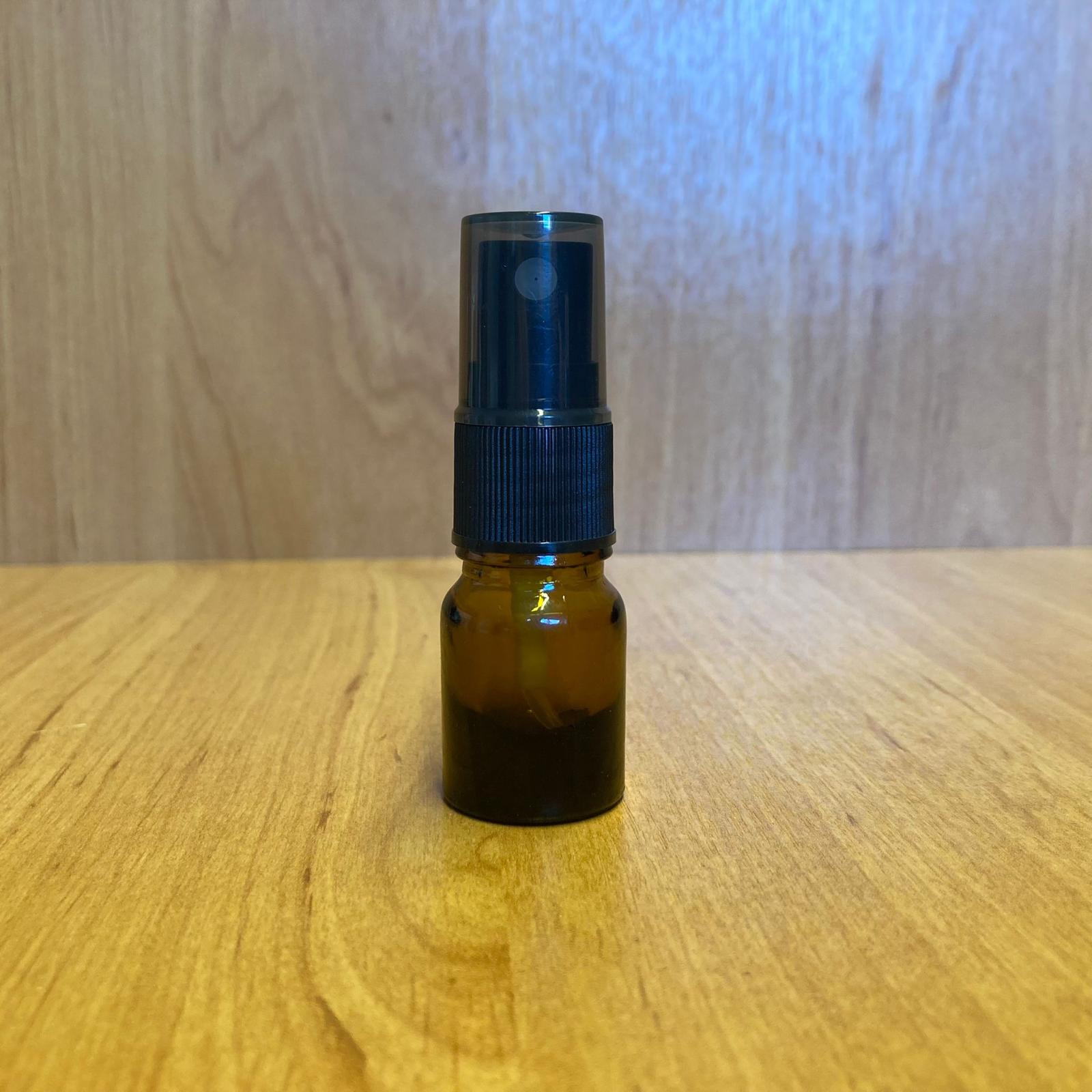 3 Cc Amber Cam Şişe Siyah Spreyli Takım - 3 Ml Kahverengi Spreyli Şişe