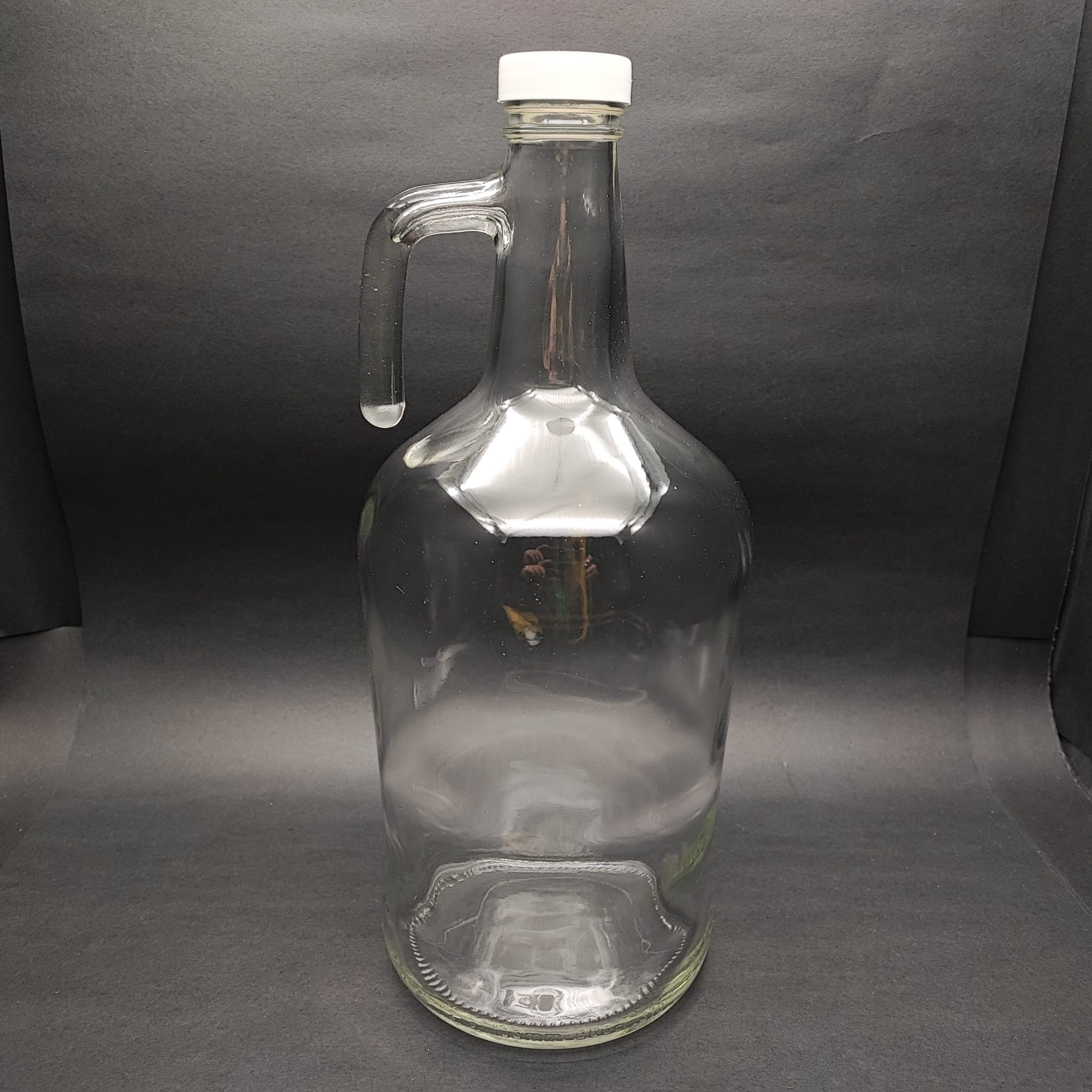 3 Litre Kulplu Galon Şişe + Beyaz Kapak - 3000 Cc Şişecam Yağ Şişeleri - Şişecam Ürün Kodu 192699