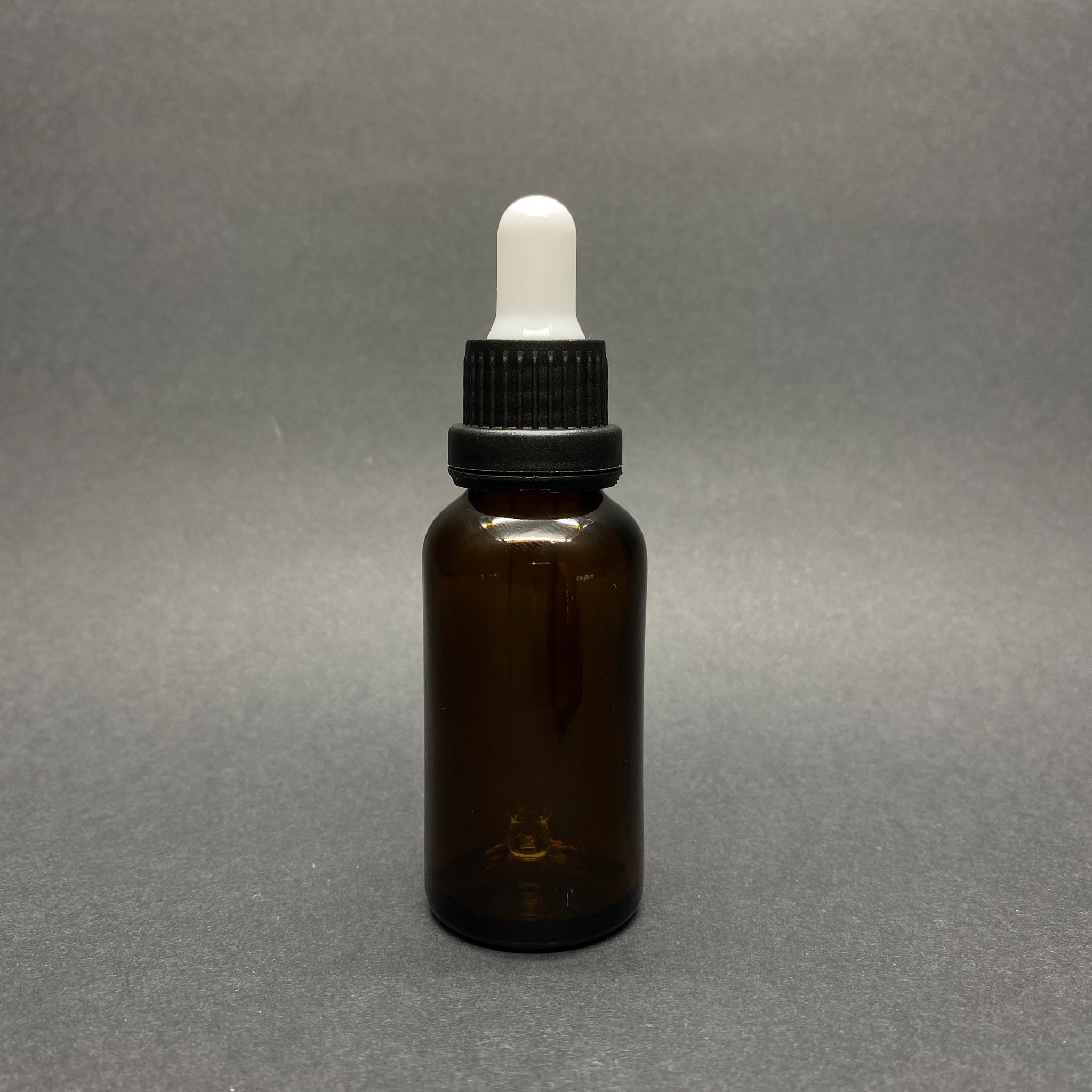 30 Cc Amber Cam Damlalıklı Şişe - Beyaz Emzik - Siyah Kilitli Plastik Kapak - 30 Ml Kahverengi Cam Damlalıklı Şişe