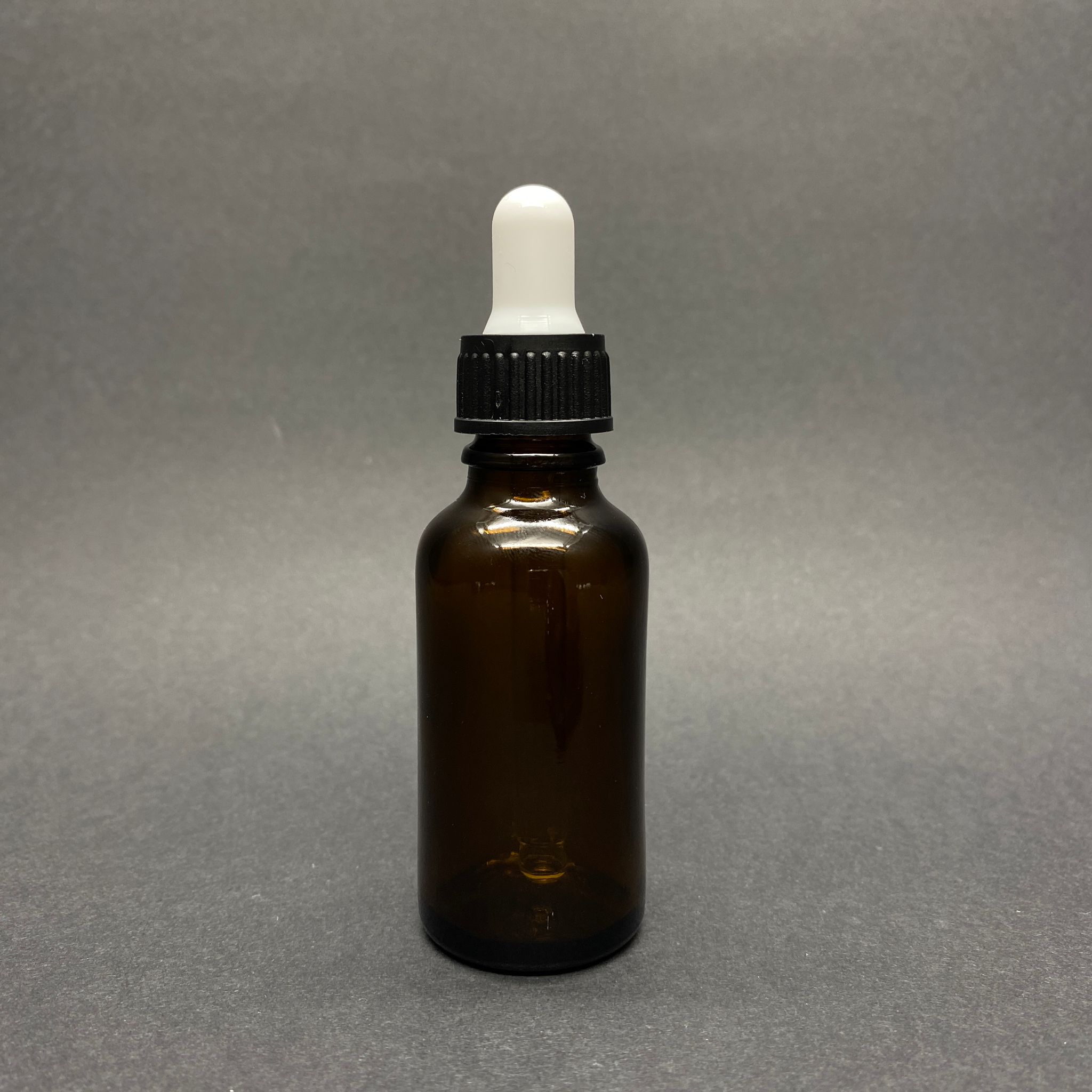 30 Cc Amber Cam Damlalıklı Şişe - Beyaz Emzik - Siyah Plastik Kapak - 30 Ml Kahverengi Cam Damlalıklı Şişe