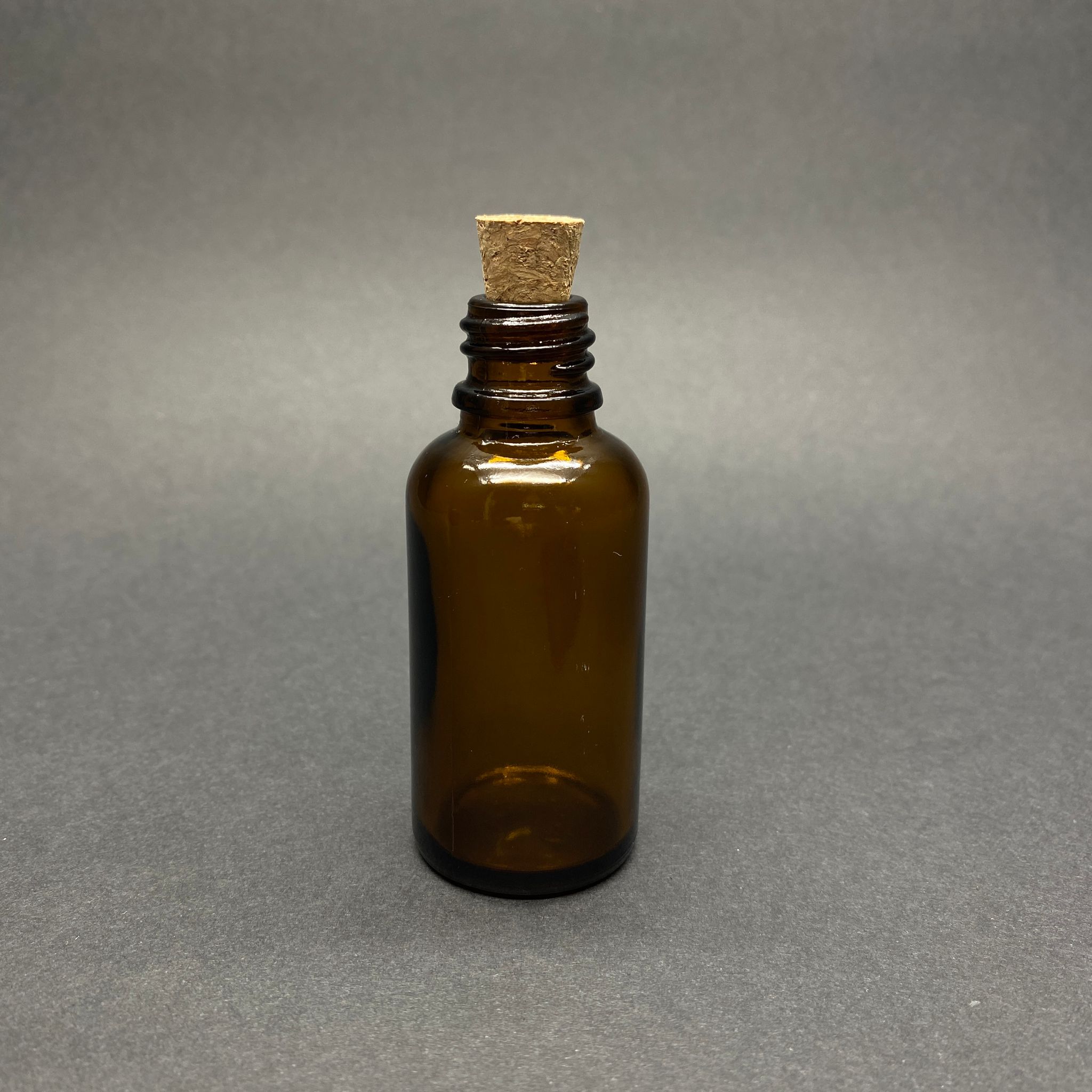 30 Cc Amber Cam Şişe - Mantar Tıpalı - 30 Ml Kahverengi Mantarlı Cam Şişe