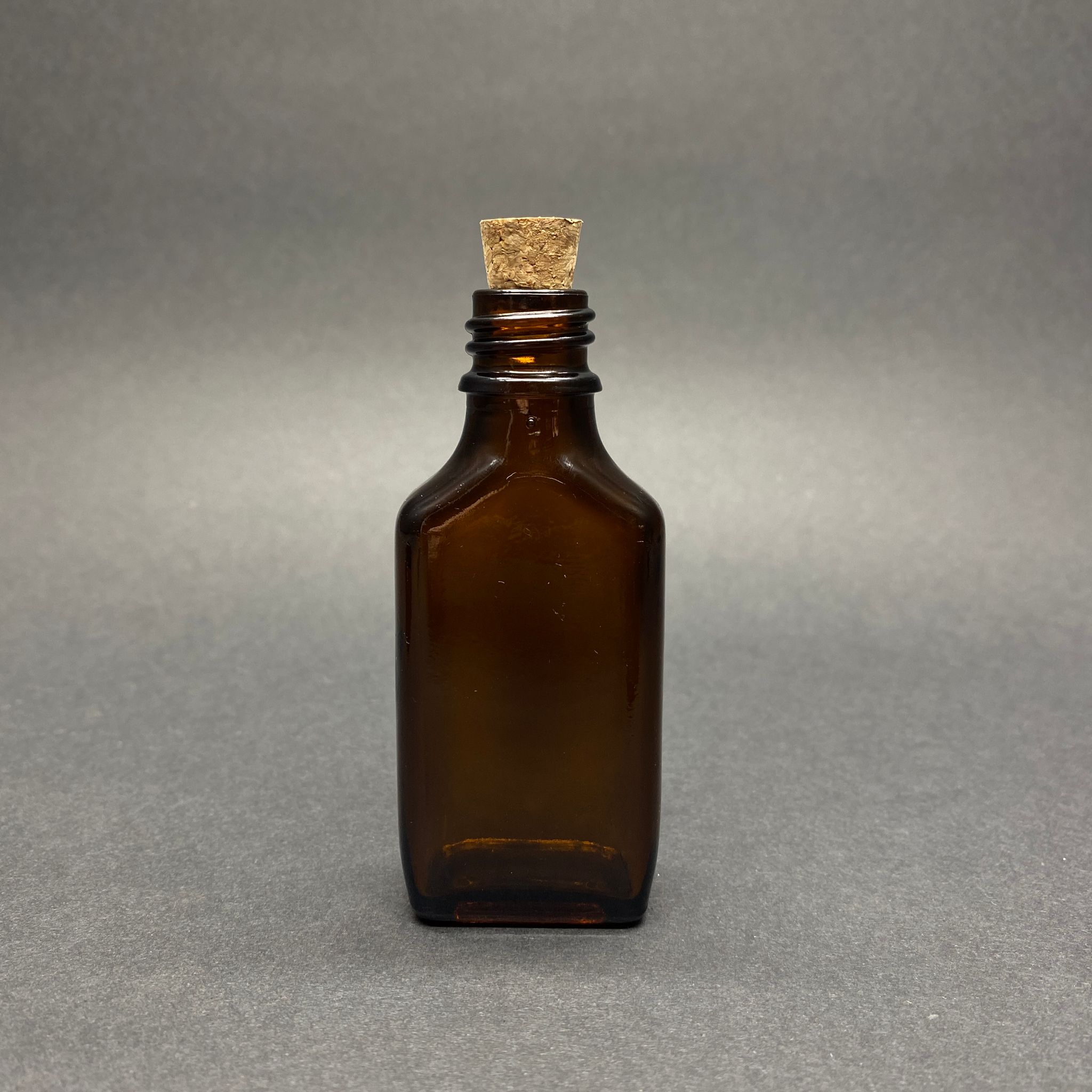 30 Cc Amber Yassı Cam Şişe - Mantar Tıpalı - 30 Ml Kahverengi Mantarlı Cam Şişe
