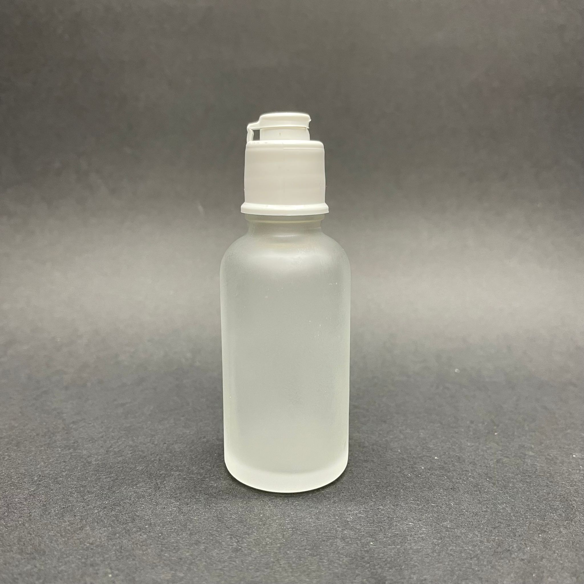 30 Cc Buzlu Cam Şişe - Akıtıcılı Beyaz Fliptop Kapaklı - 30 Ml Açılır Kapanır Kapaklı Buzlu Şişe - Buzlu Cam