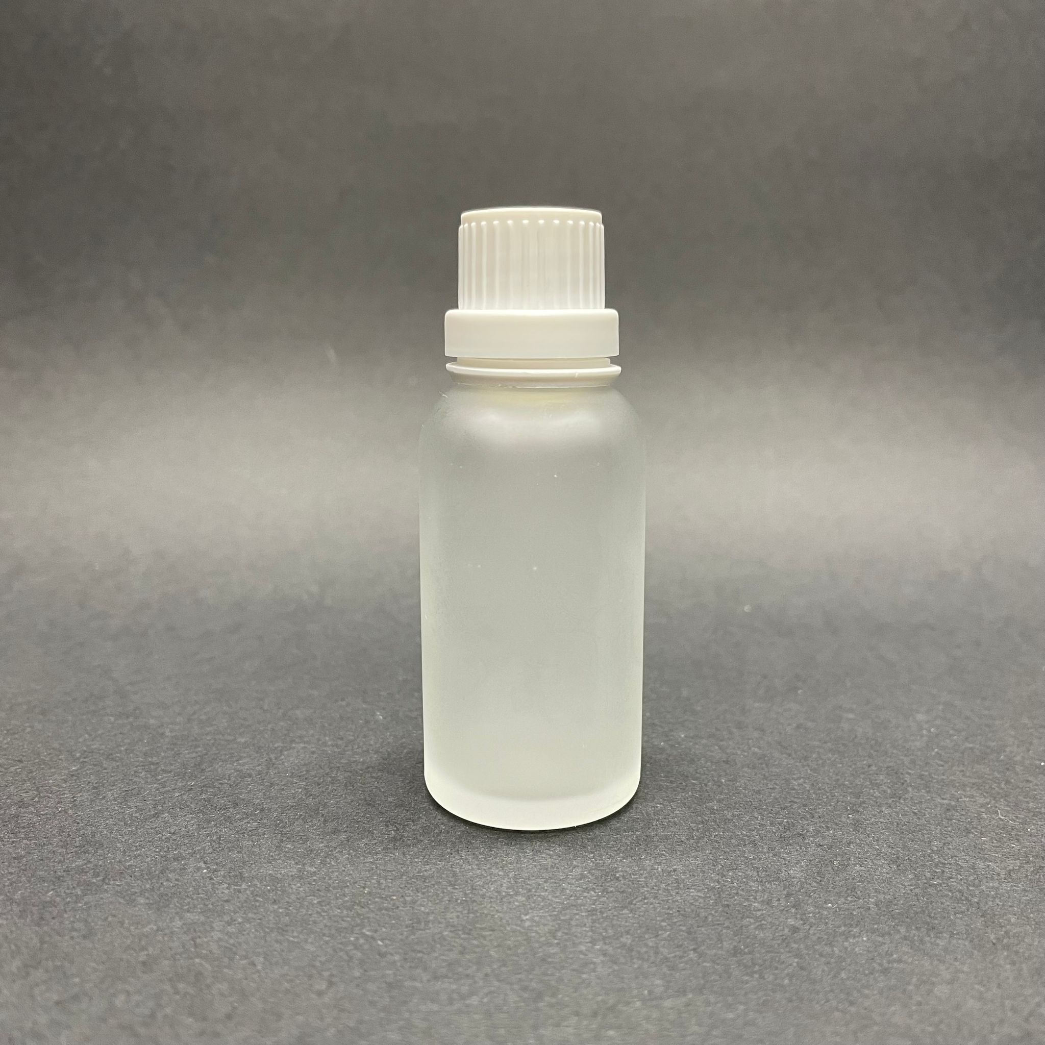 30 Cc Buzlu Cam Şişe - Beyaz İçten Damlalıklı Kilitli Kapaklı  - 30 Ml İçten Damlalıklı Buzlu Şişe - Buzlu Cam