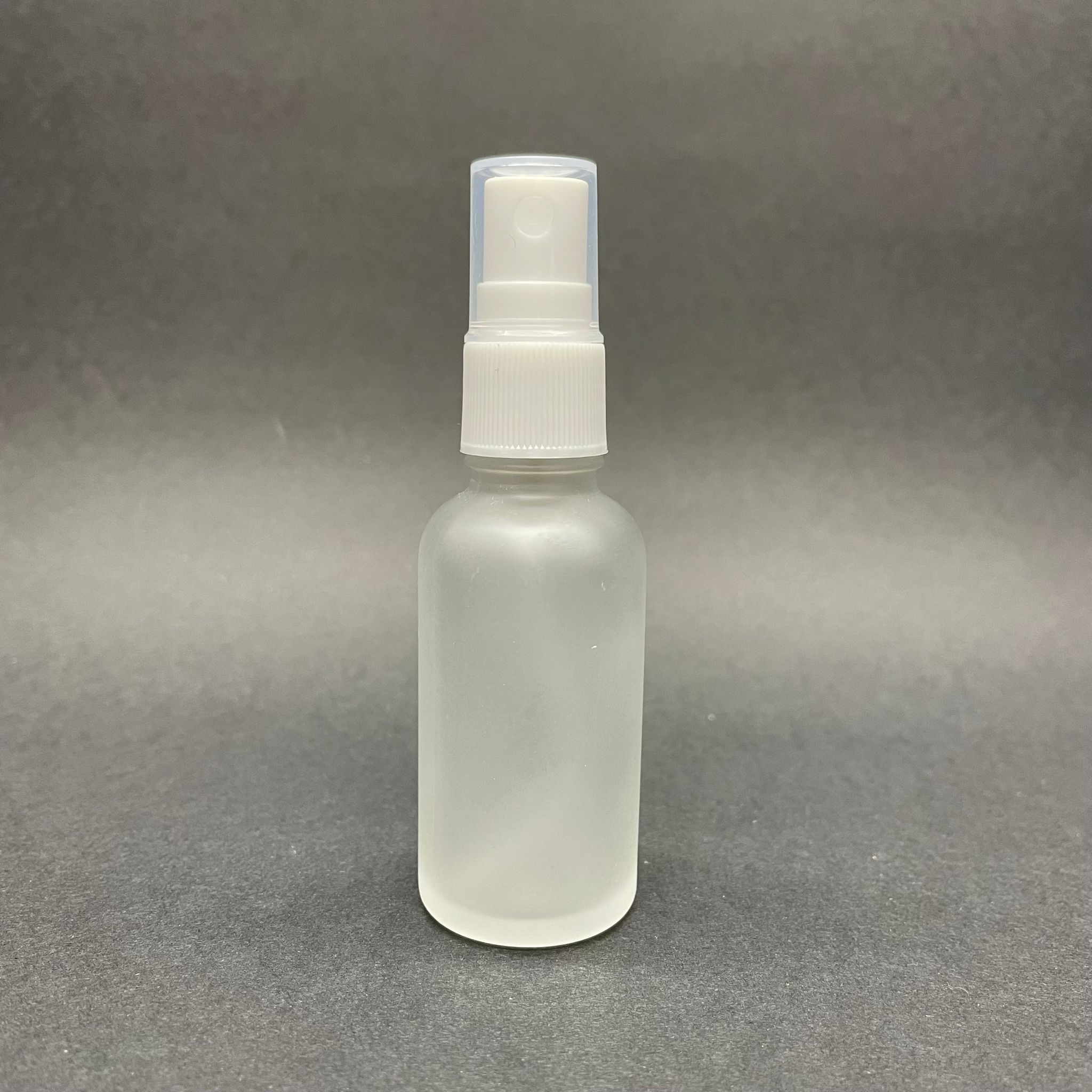 30 Cc Buzlu Cam Şişe Beyaz Spreyli Takım - 30 Ml Spreyli Şişe - Buzlu Cam