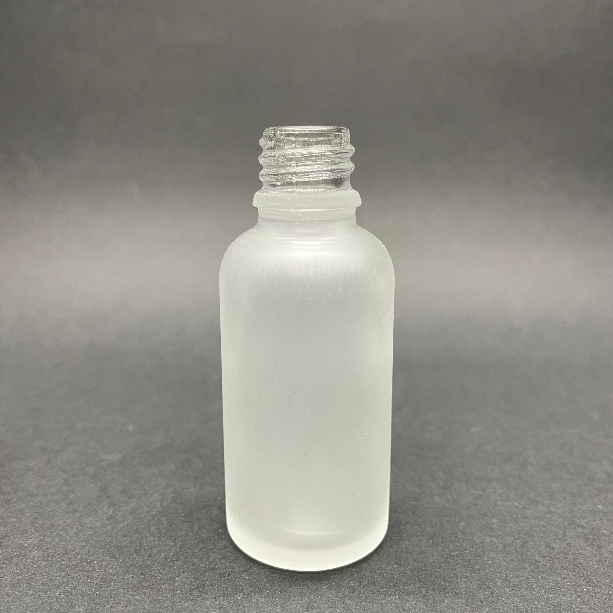 30 Cc Buzlu Cam Şişe Kapaksız (18 Ağız) - 30 Ml Cam Şişe - Buzlama Cam Şişe