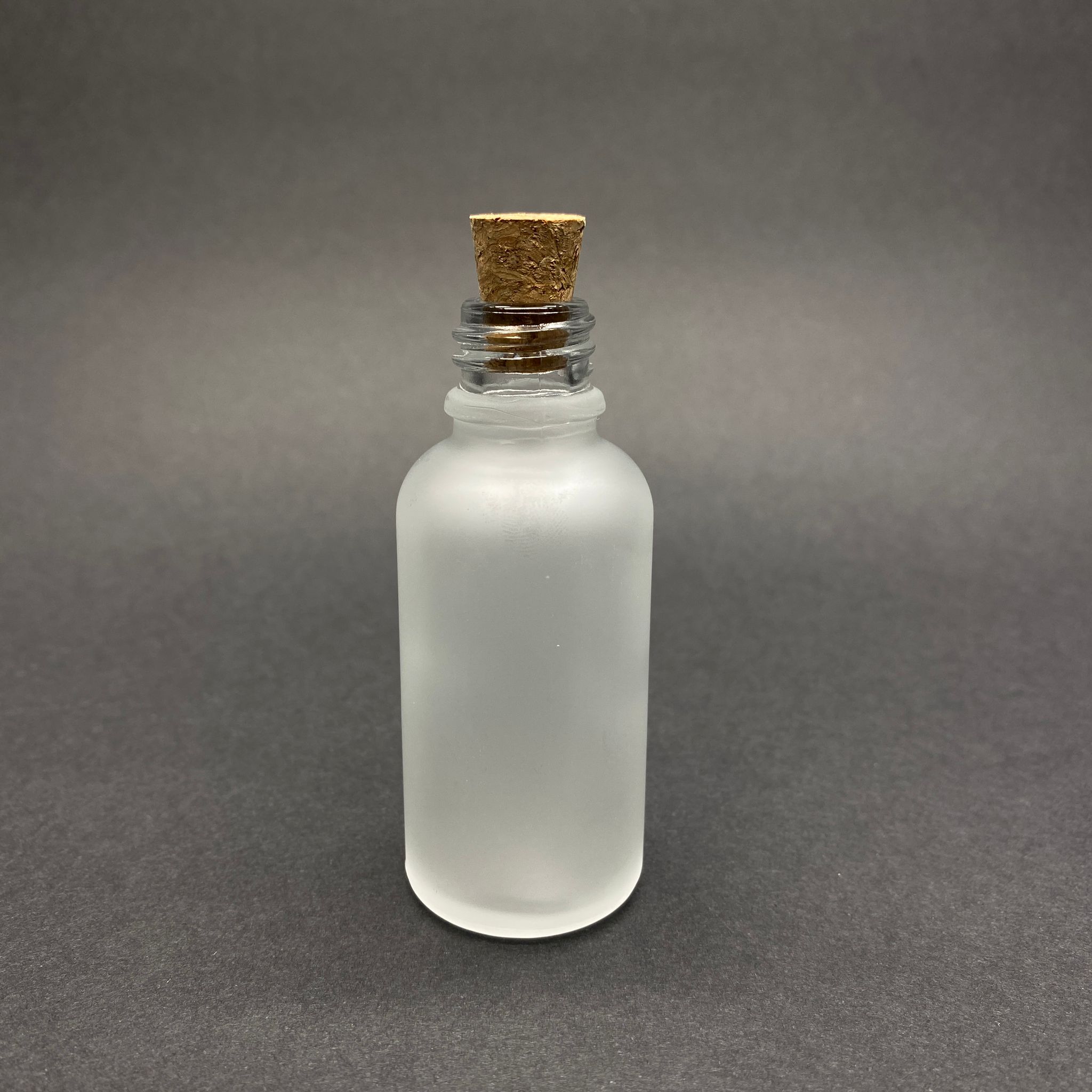 30 Cc Buzlu Cam Şişe - Mantar Tıpalı - 30 Ml Buzlu Mantarlı Cam Şişe