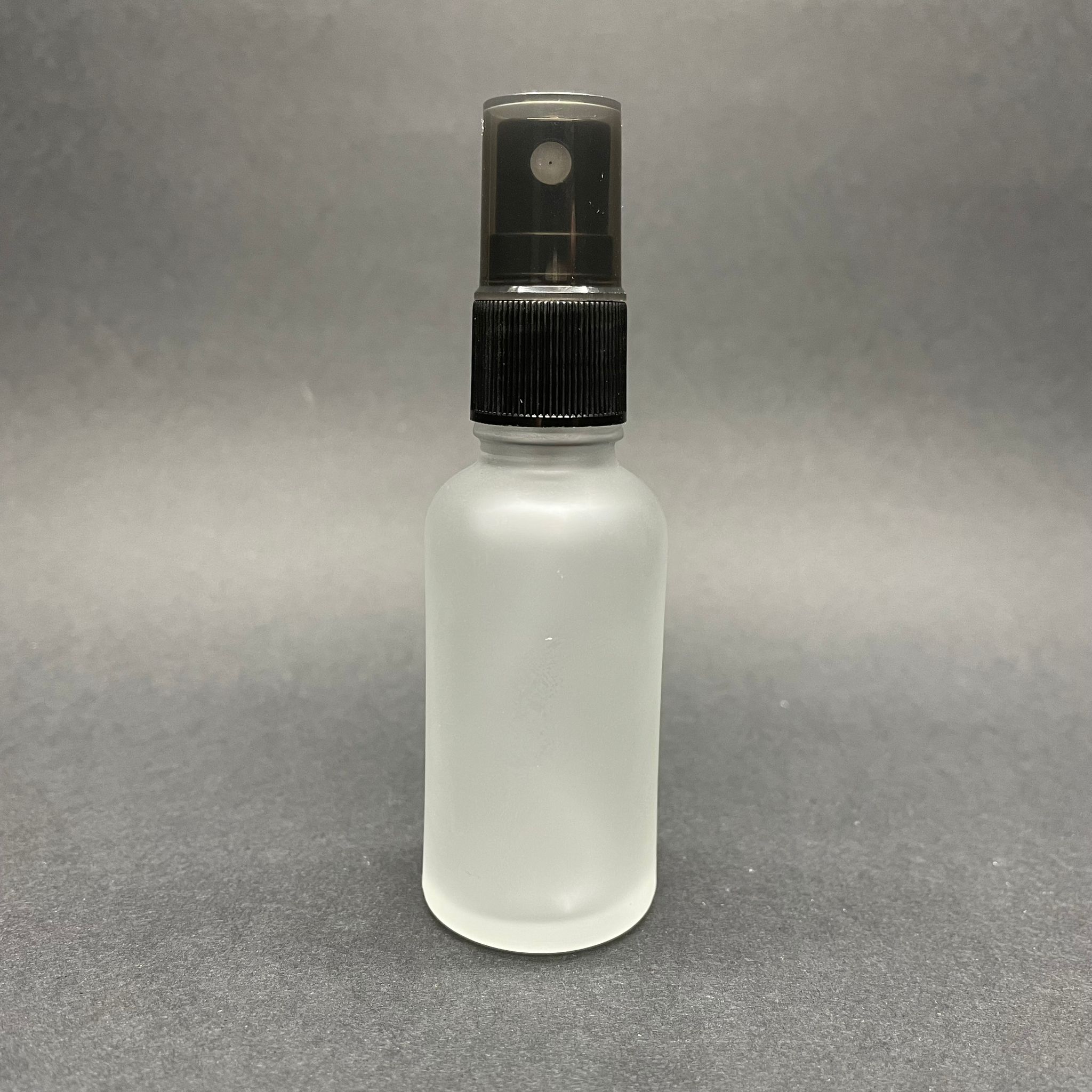 30 Cc Buzlu Cam Şişe Siyah Spreyli Takım - 30 Ml Spreyli Şişe - Buzlu Cam