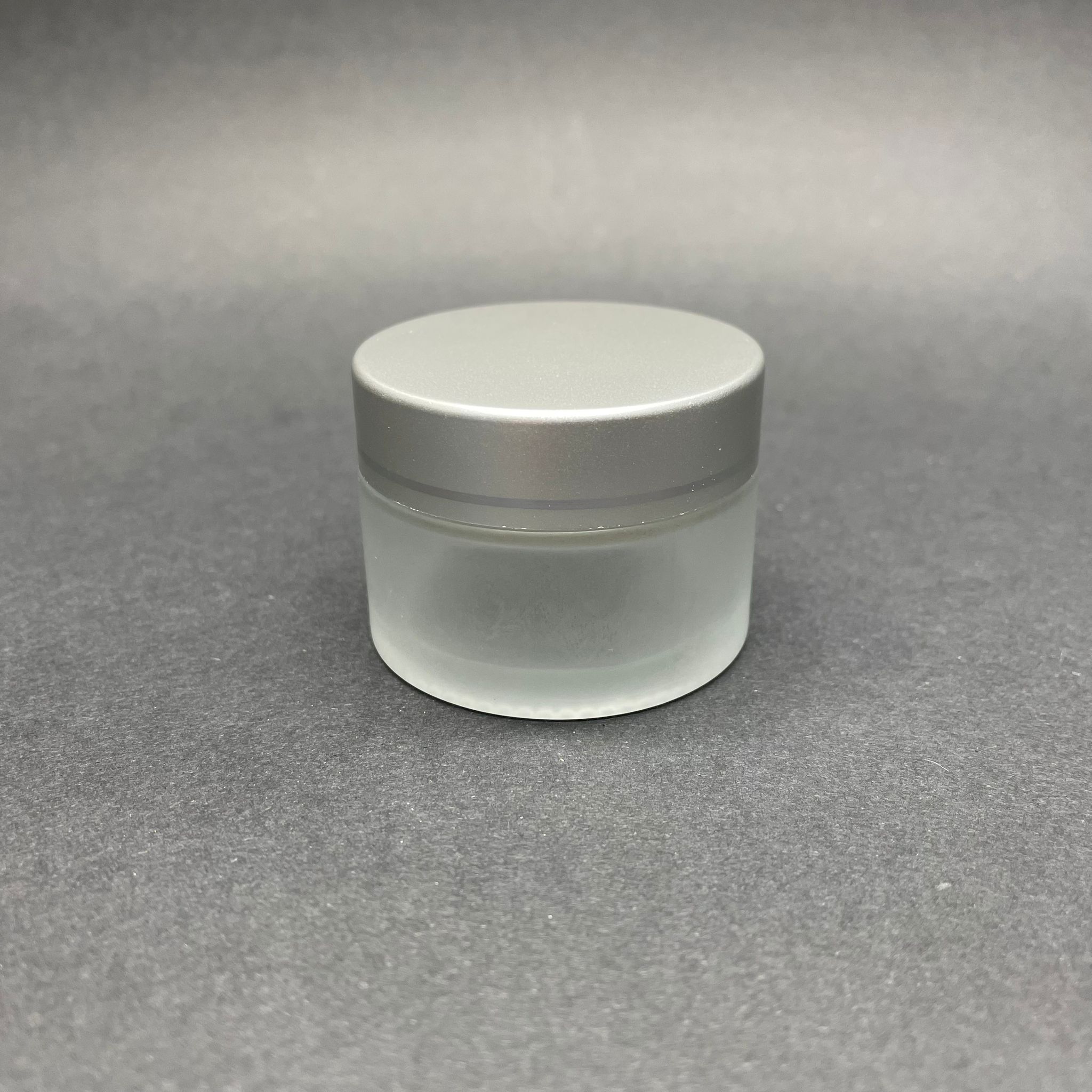 30 Cc Cam Buzlu Krem Kavanozu - Gümüş  Kapaklı İç Contalı - 30 Ml Buzlu Cam Krem Kavanozu - Buzlu Mum Kavanozu