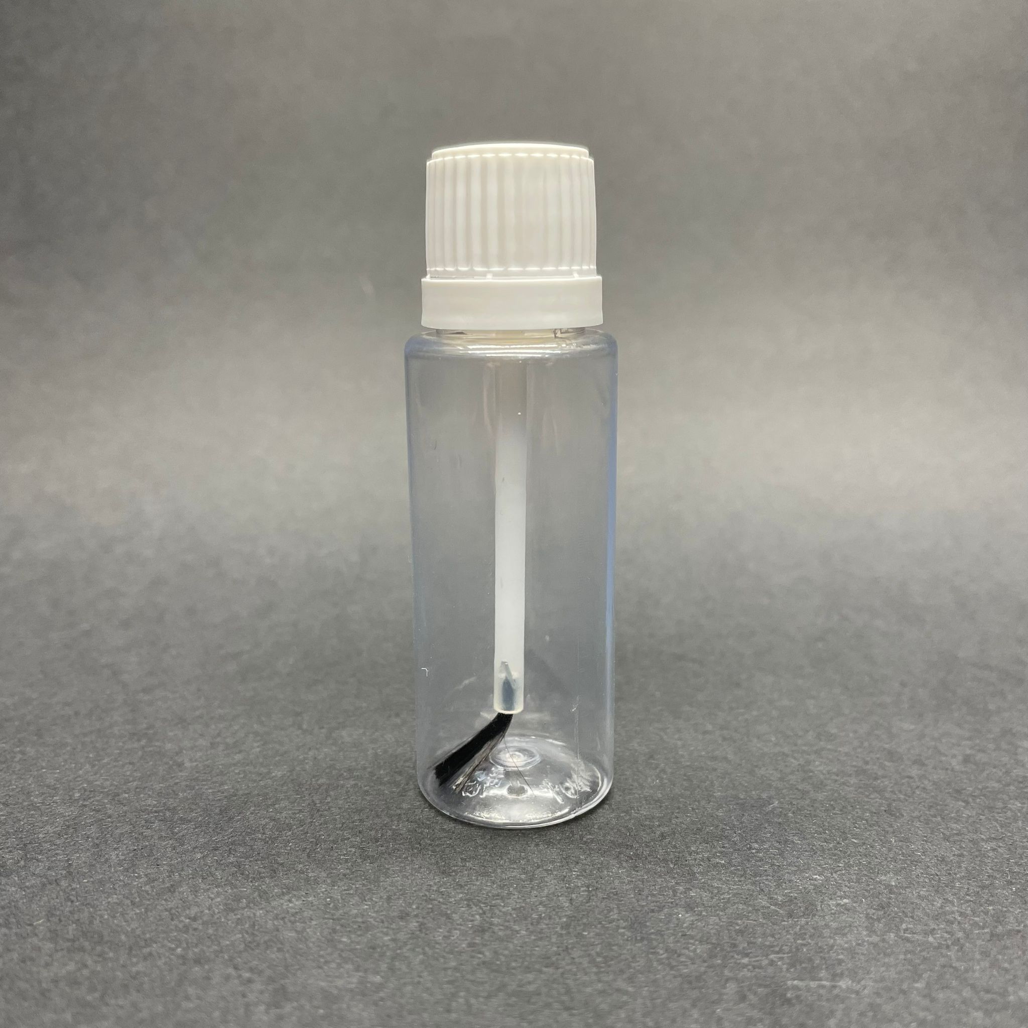 30 Cc Fırçalı Kapaklı Plastik Şişe -  30 Ml Fırçalı Plastik Rötuş Boyası Şişesi- Boya Sanayi Numune Şişesi